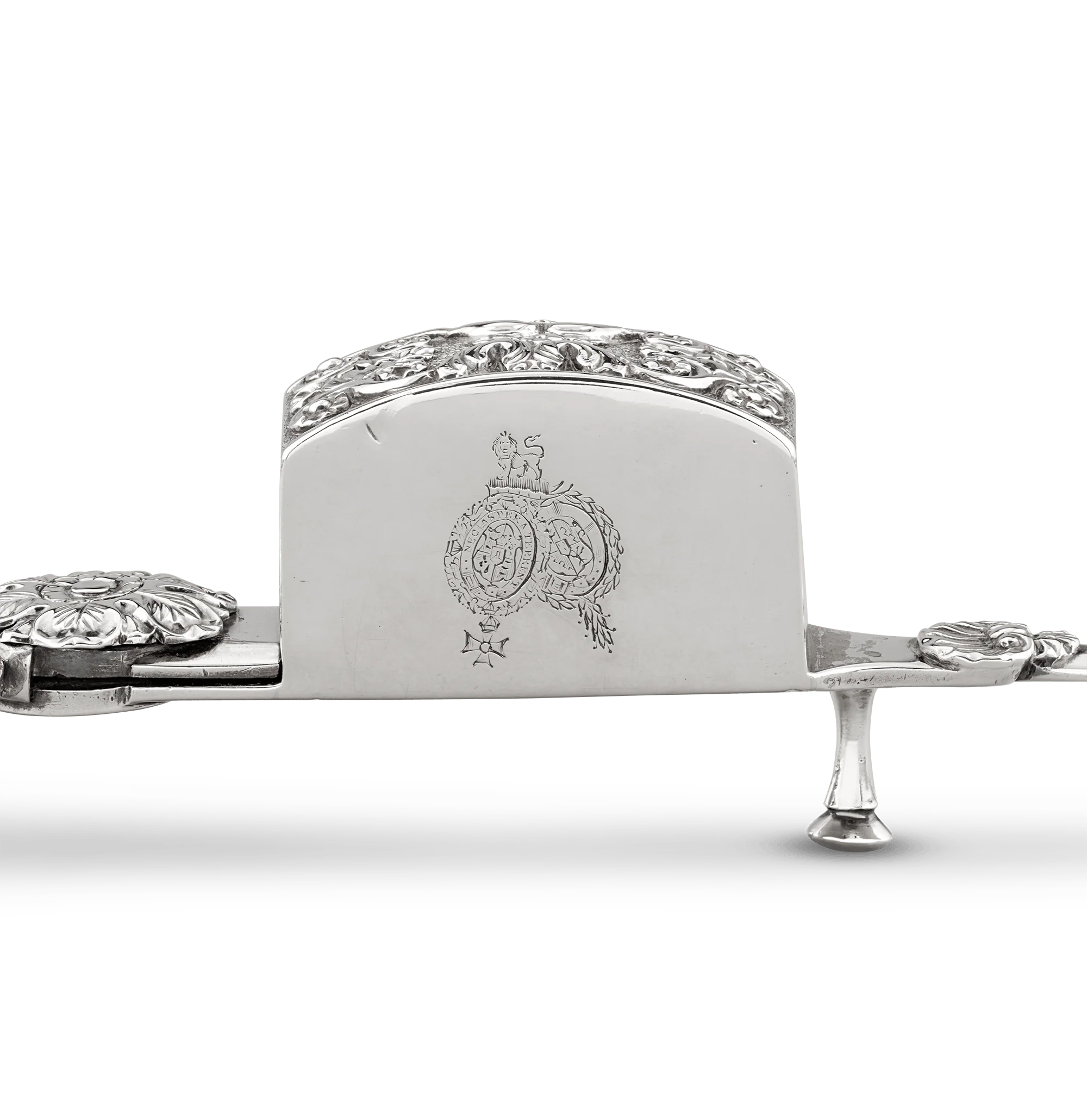 Lord Frederick FitzClarence's Silver Candle Snuffers and Stand - Image 4