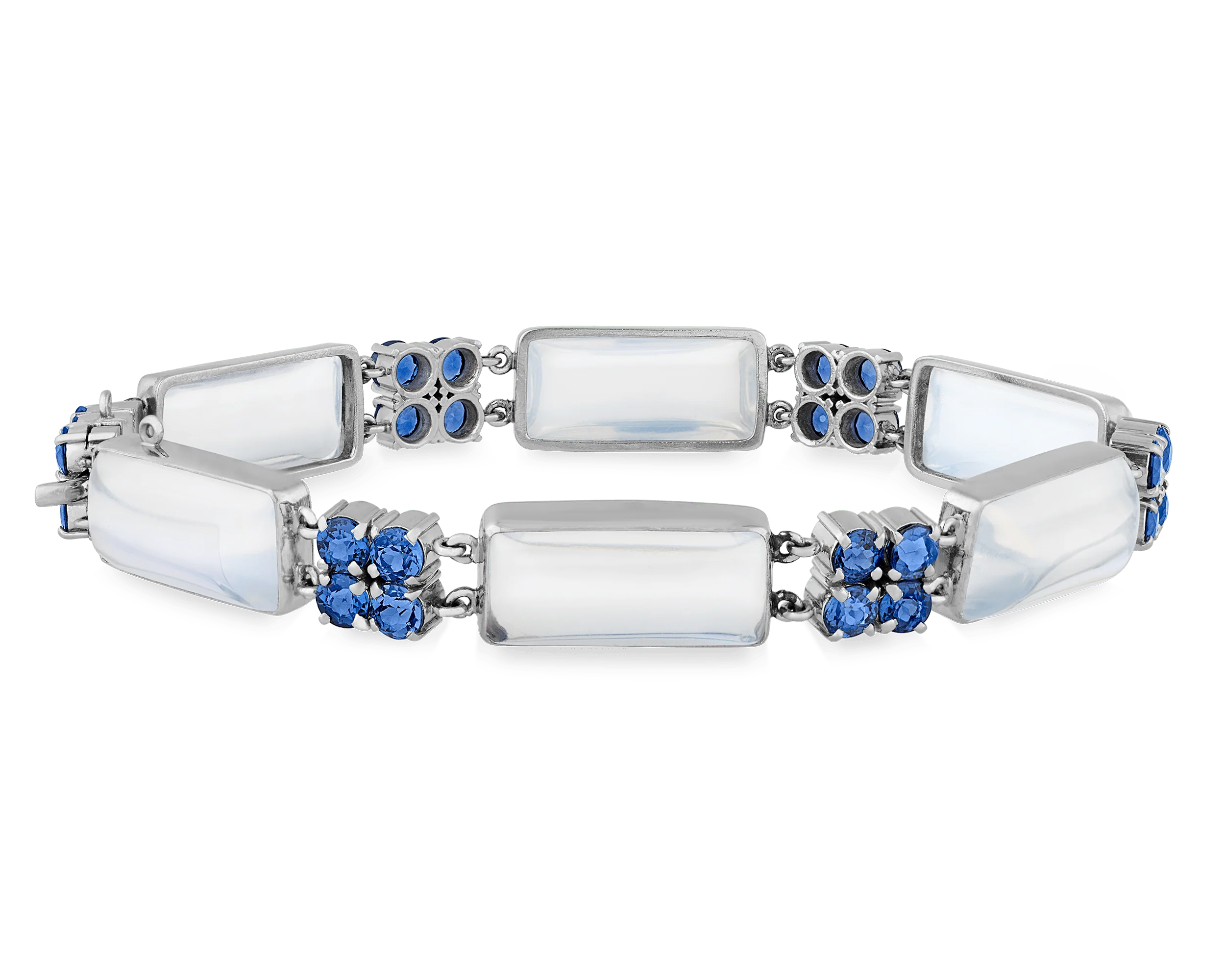 Louis Comfort Tiffany Moonstone and Sapphire Bracelet
