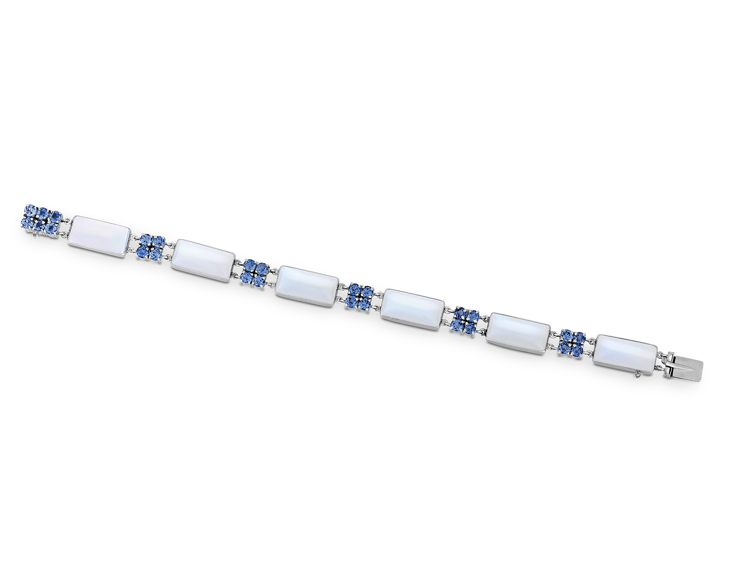 Louis Comfort Tiffany Moonstone and Sapphire Bracelet - Image 2