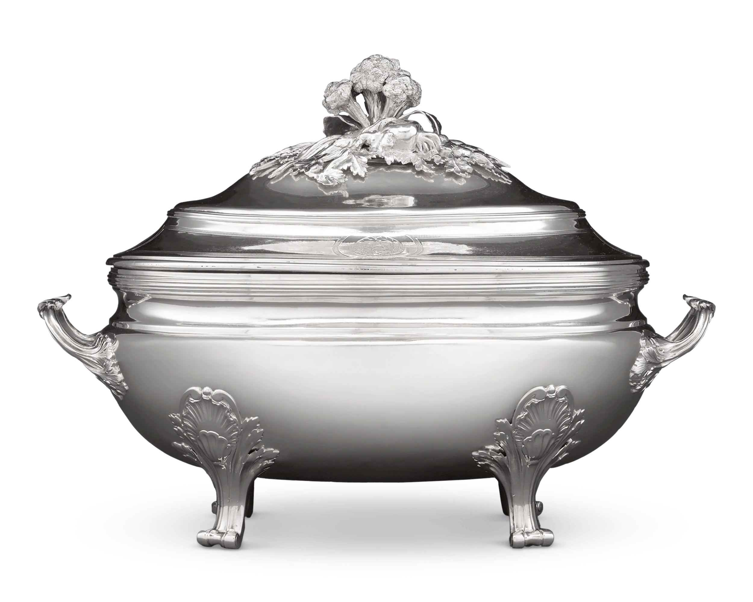 Louis XV Silver Tureen by Jean-Baptiste-Francois Cheret - Image 2