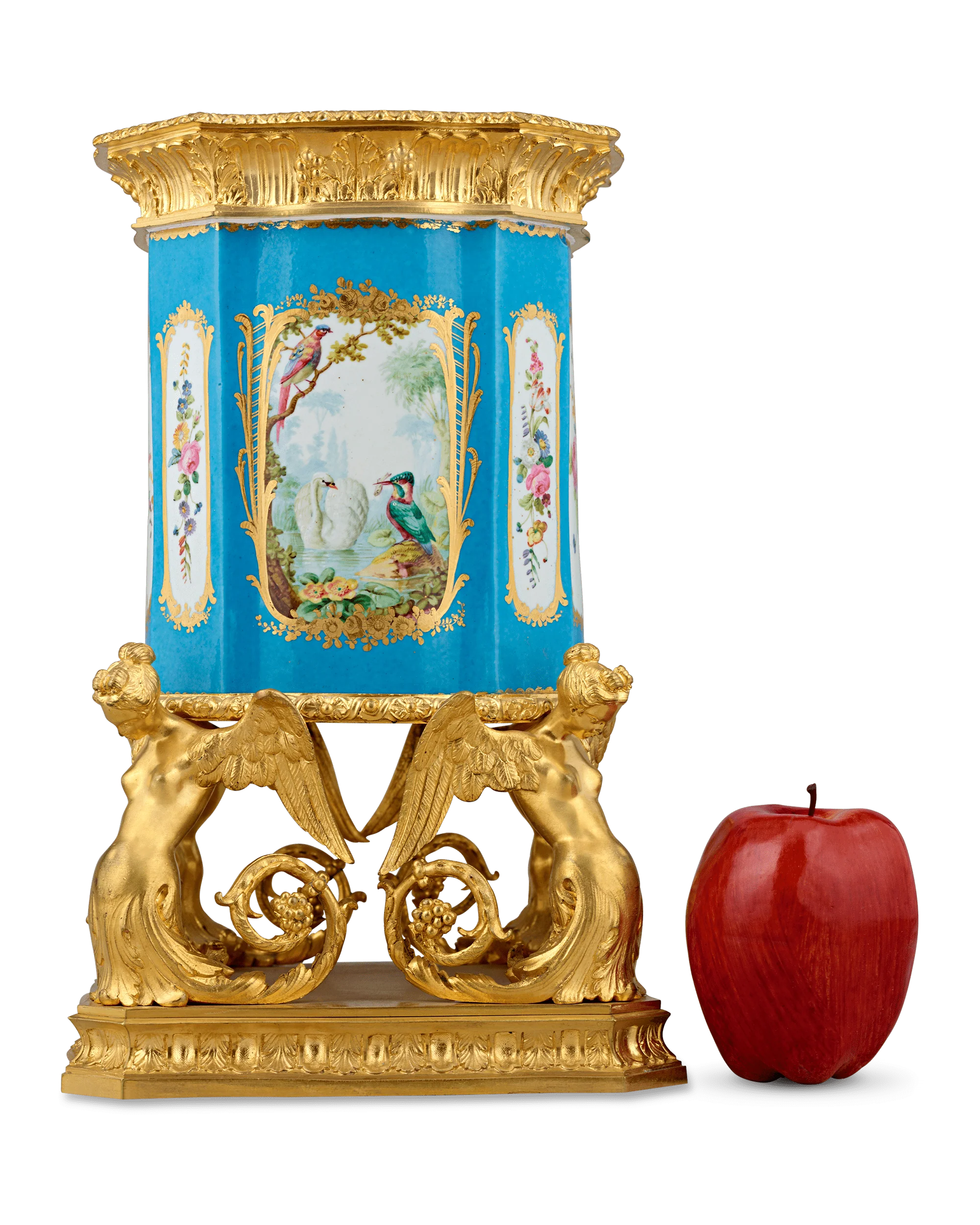 Louis XV Style Bleu Céleste Vase - Image 5