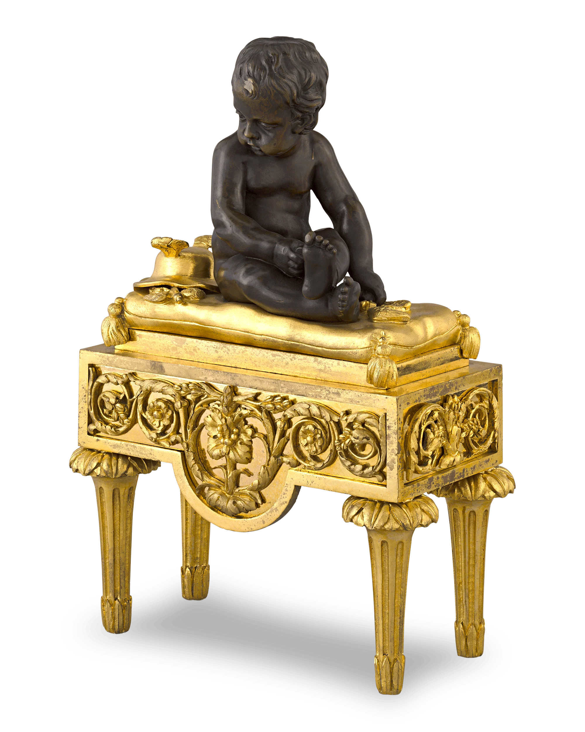 Louis XVI-Style Bronze Chenets - Image 3