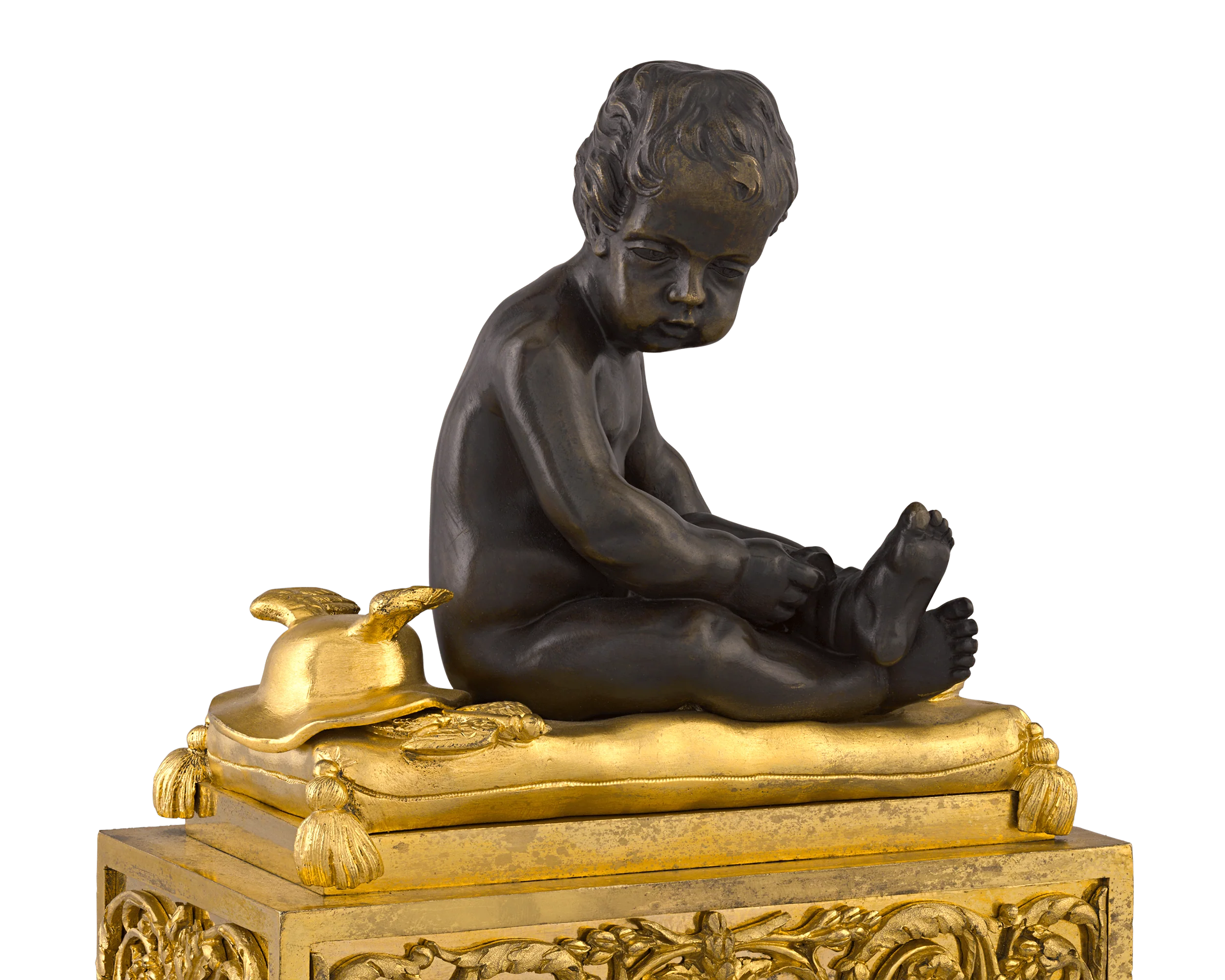 Louis XVI-Style Bronze Chenets - Image 4