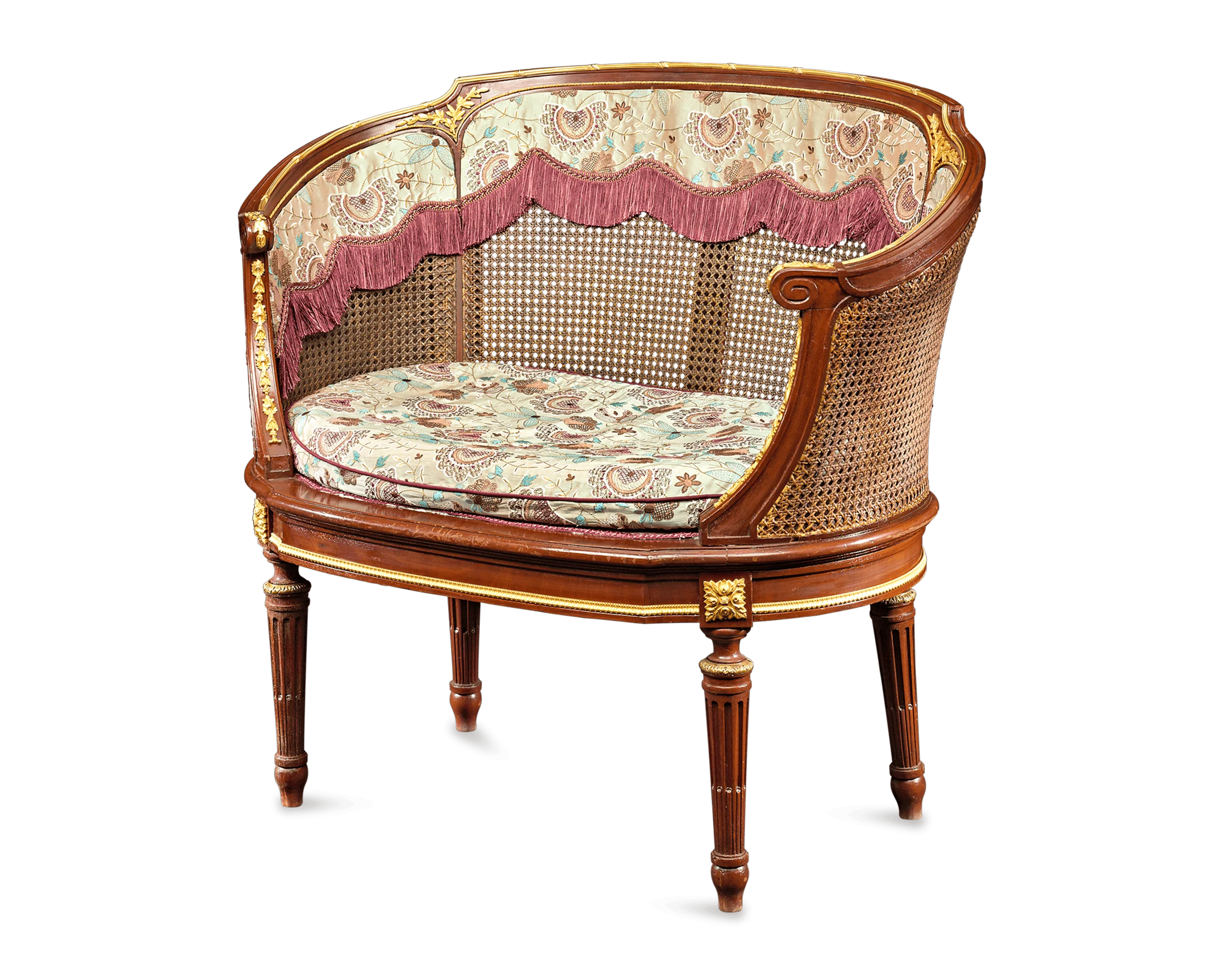 Louis XVI-Style French Caned Settees - Image 3