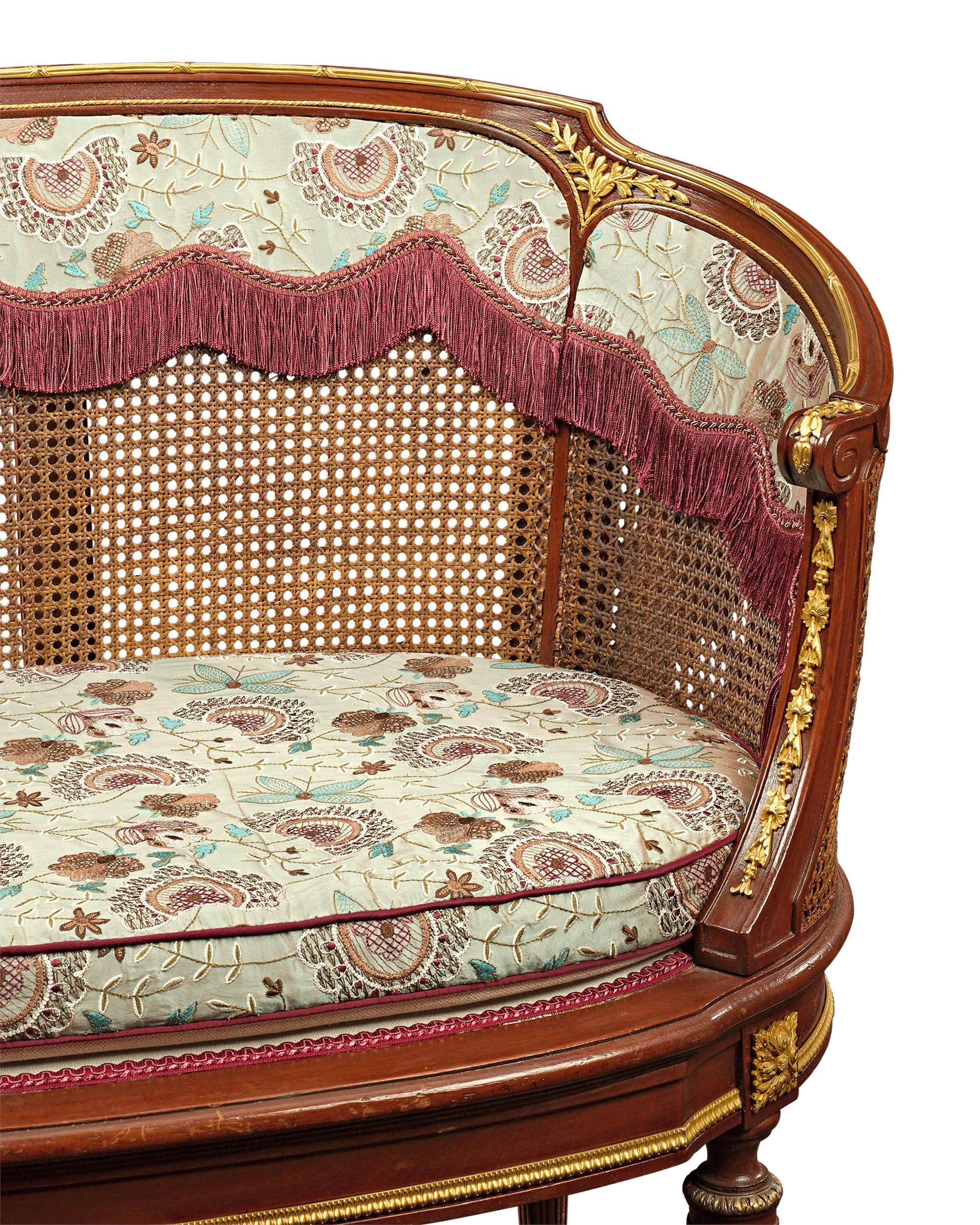 Louis XVI-Style French Caned Settees - Image 5