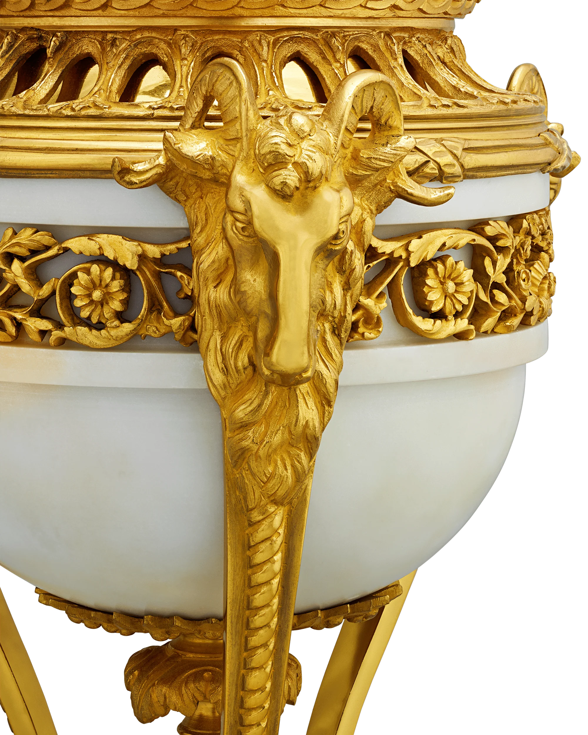 Louis XVI Style Gilt Marble Vases - Image 5