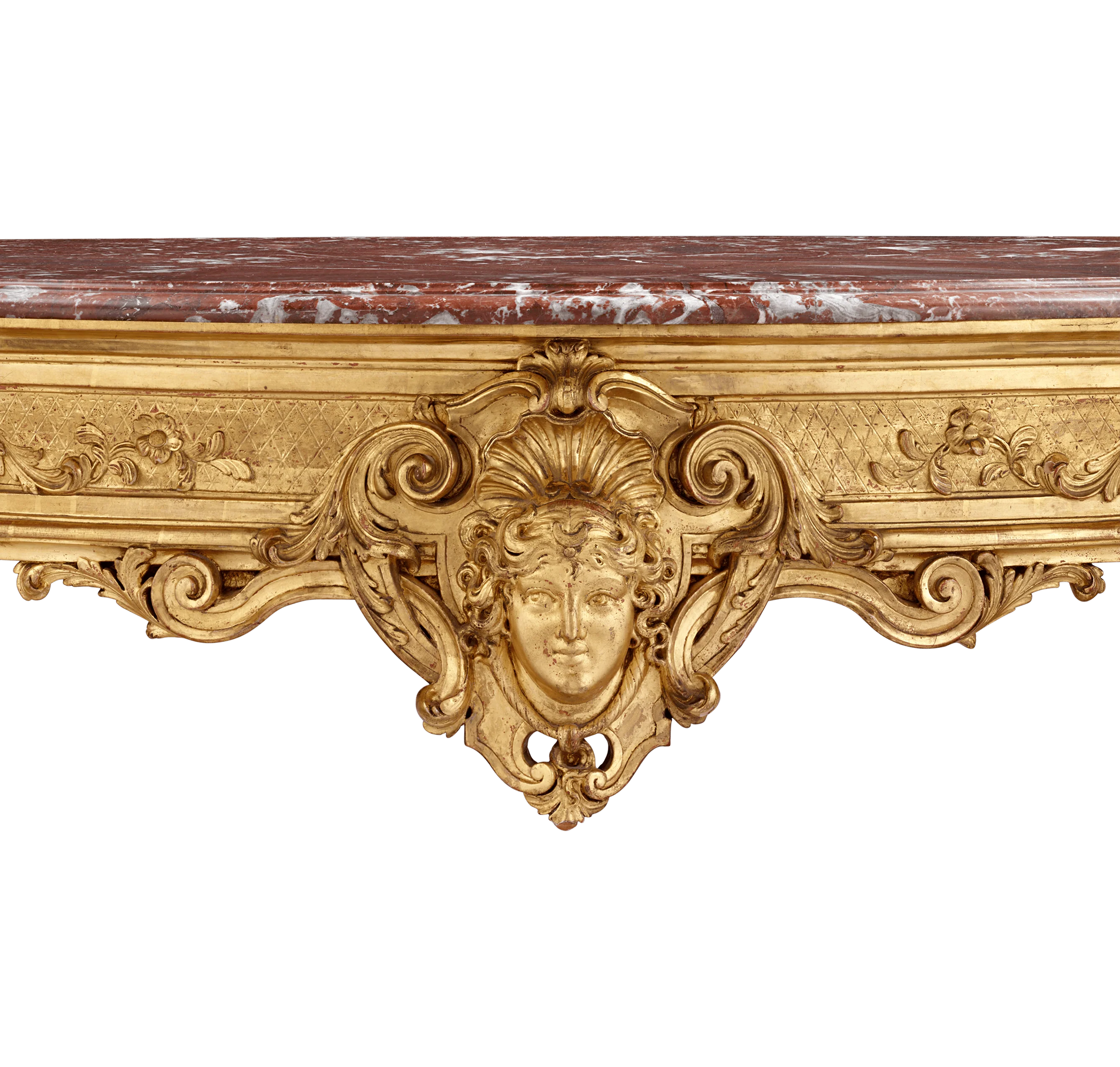 Louis XVI-Style Giltwood Console Table - Image 5