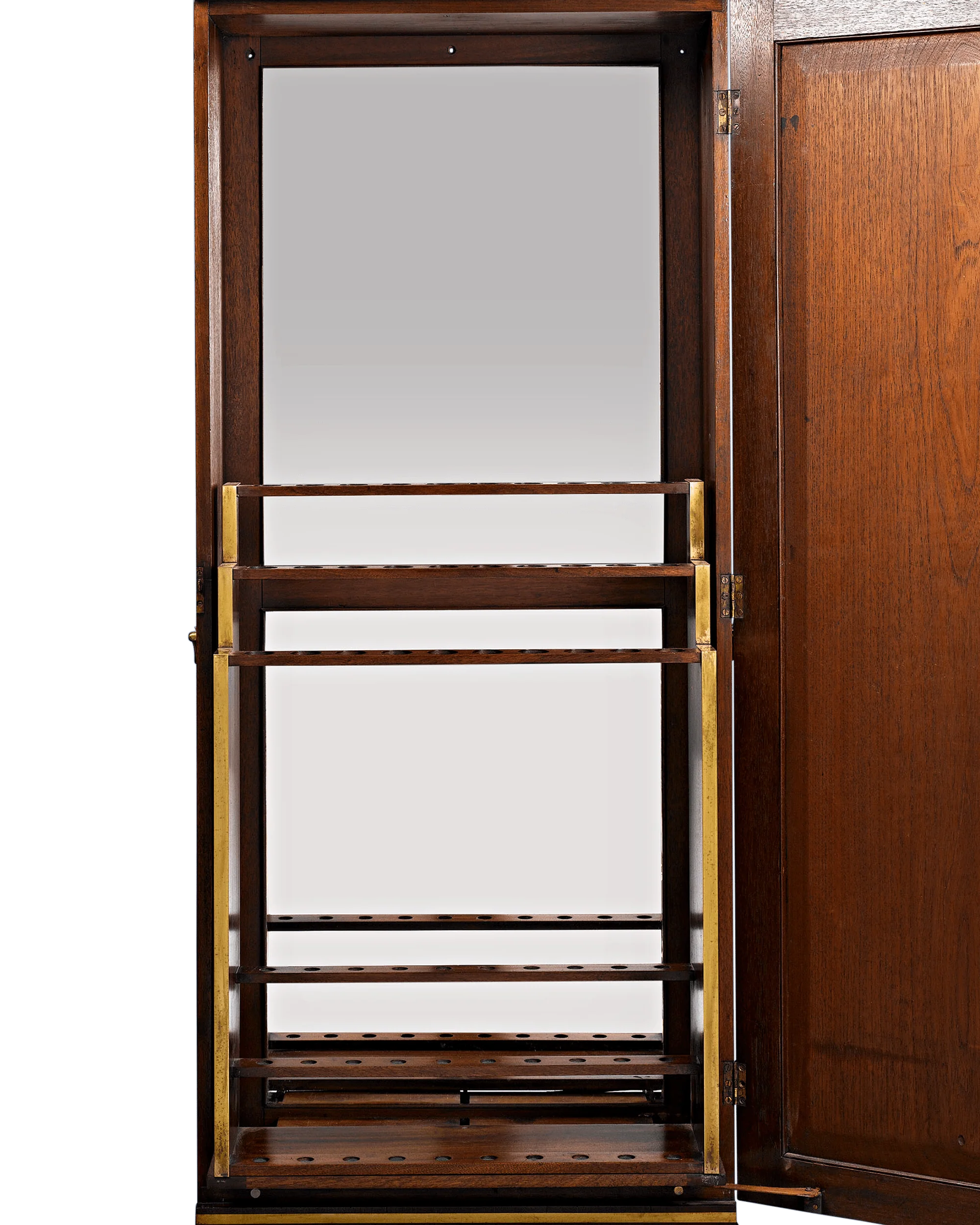 Mahogany Upright Cane Cabinet - Image 3