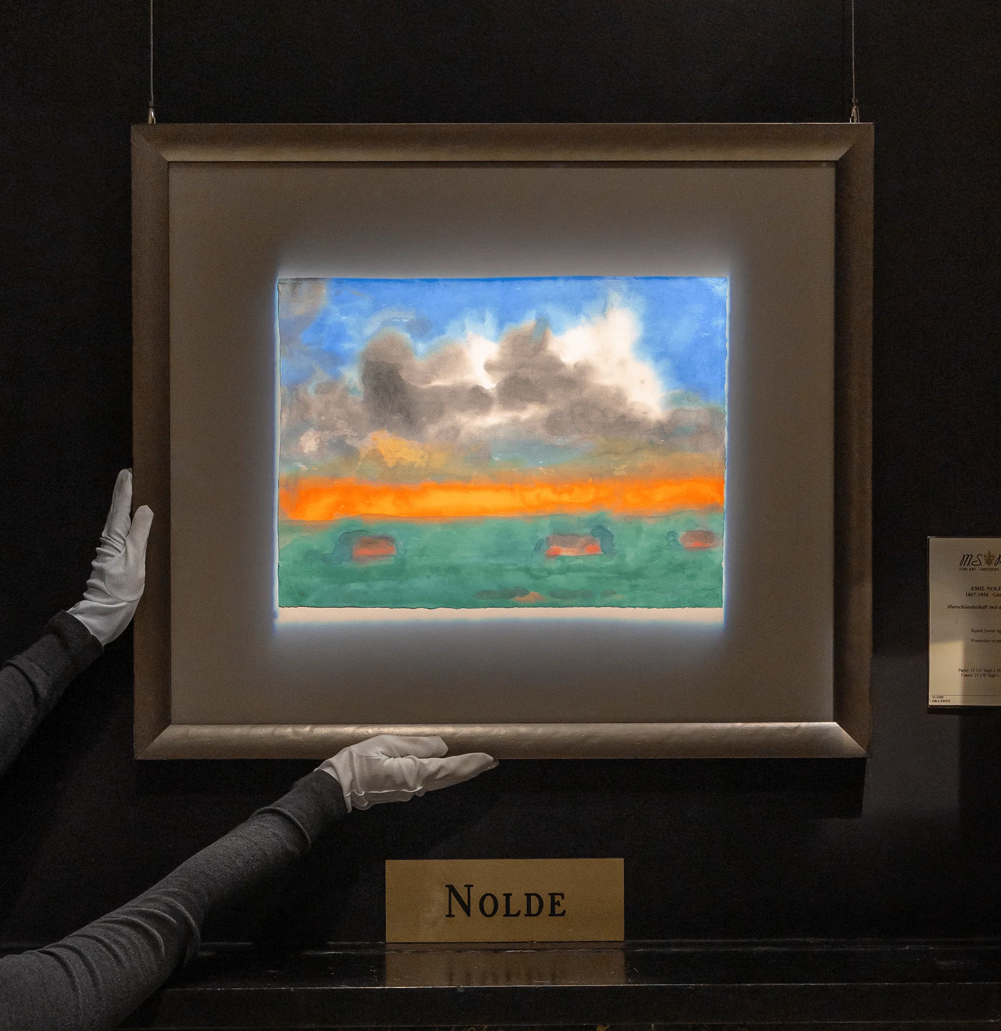 Marschlandschaft (mit drei Häusern) by Emil Nolde - Image 6