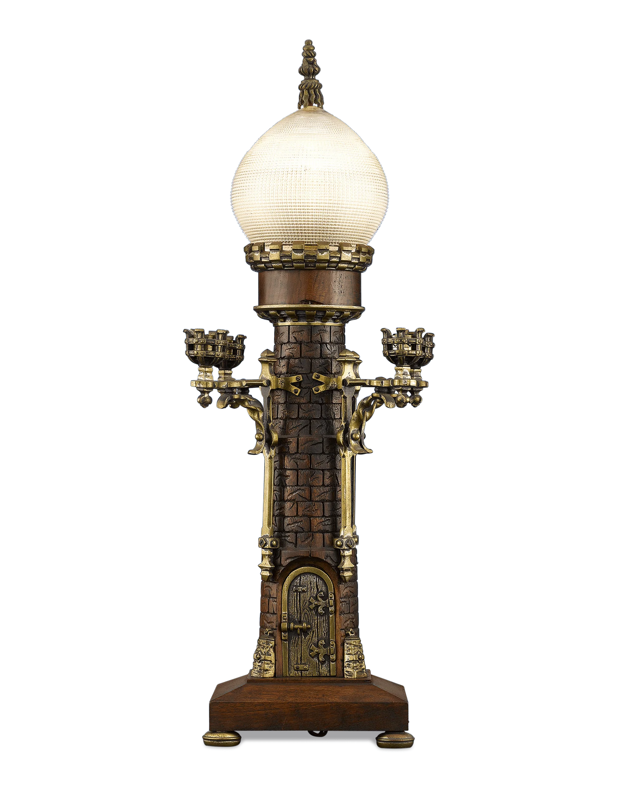 Medieval Castle Clock Garniture - Image 3