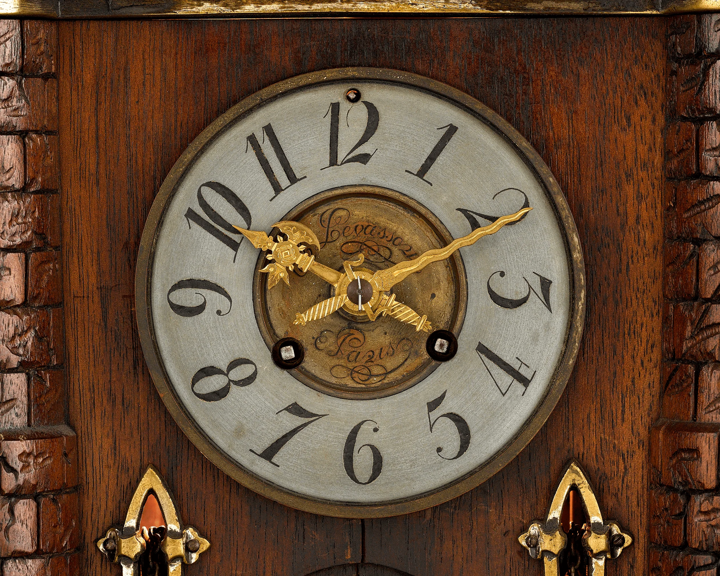 Medieval Castle Clock Garniture - Image 4