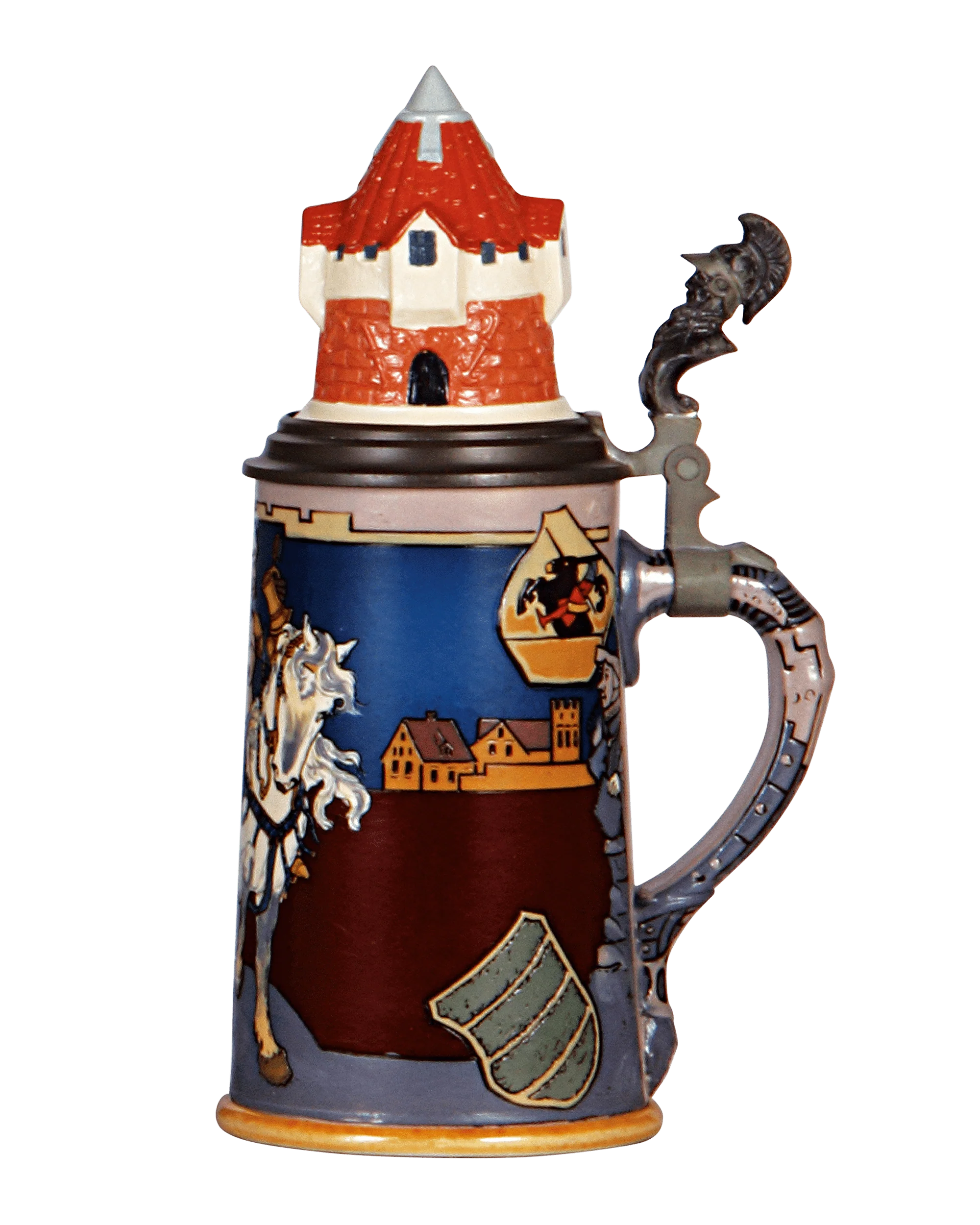 Medieval Knight Mettlach Beer Stein - Image 3
