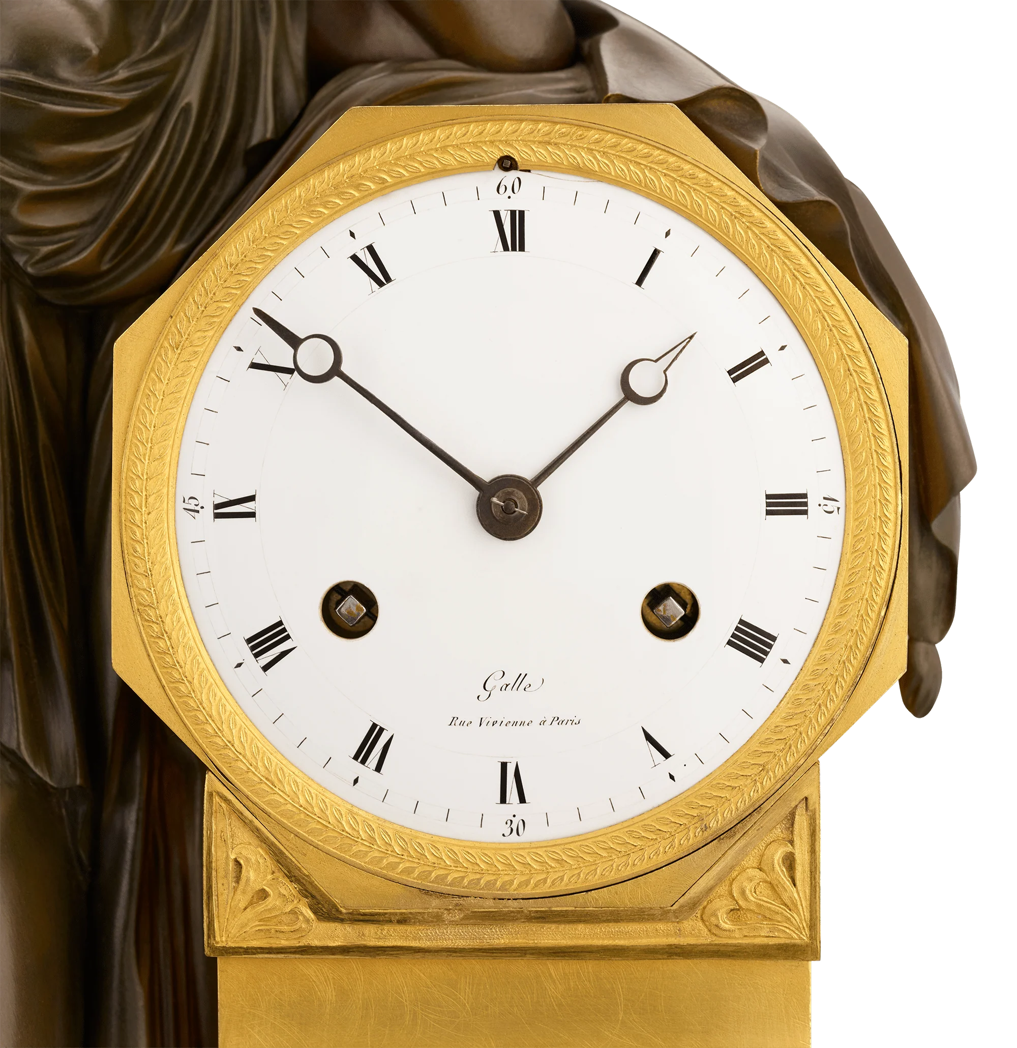 Meditation French Empire Mantel Clock by Claude Galle - Image 6