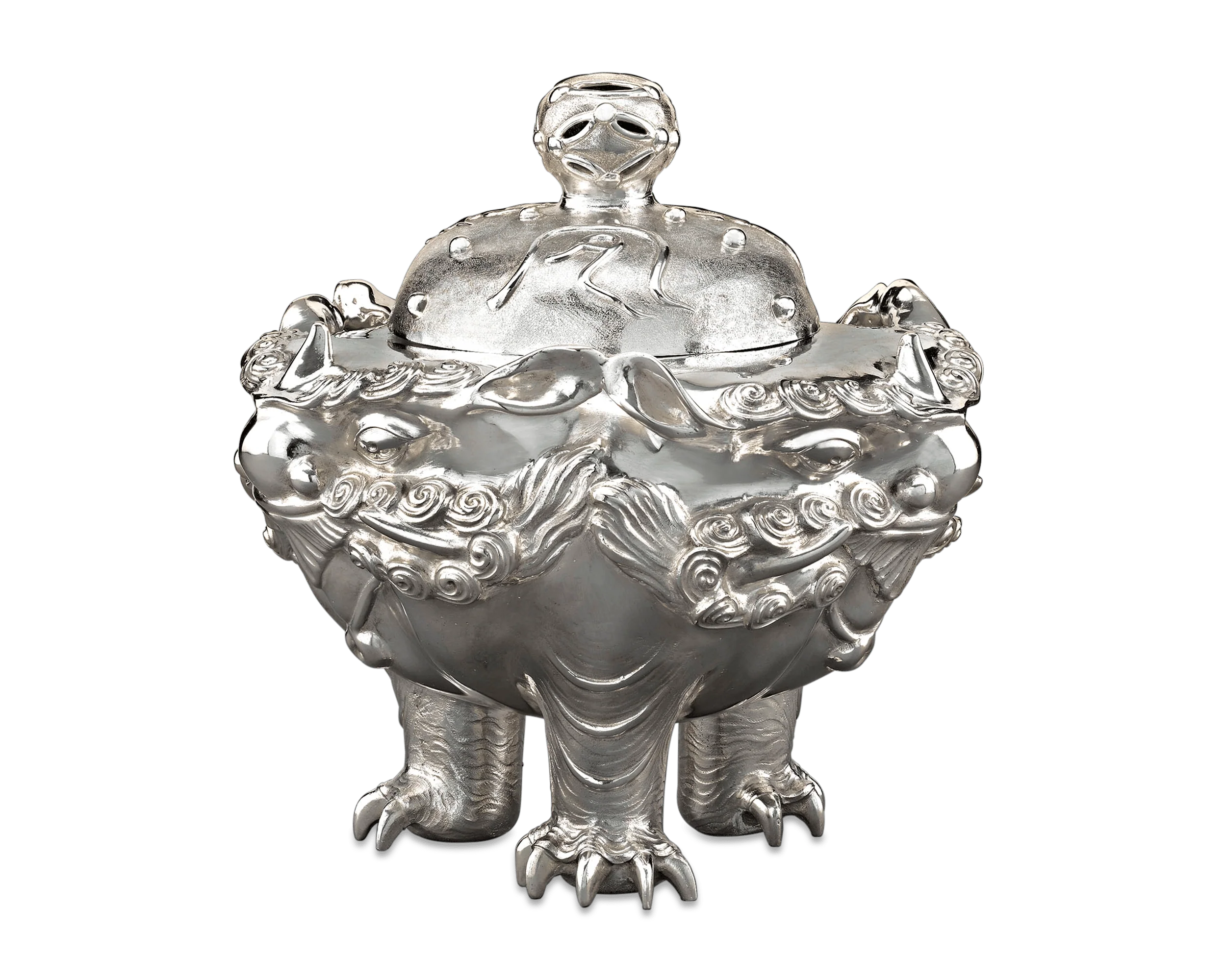 Meiji-Period Japanese Silver Censer - Image 2