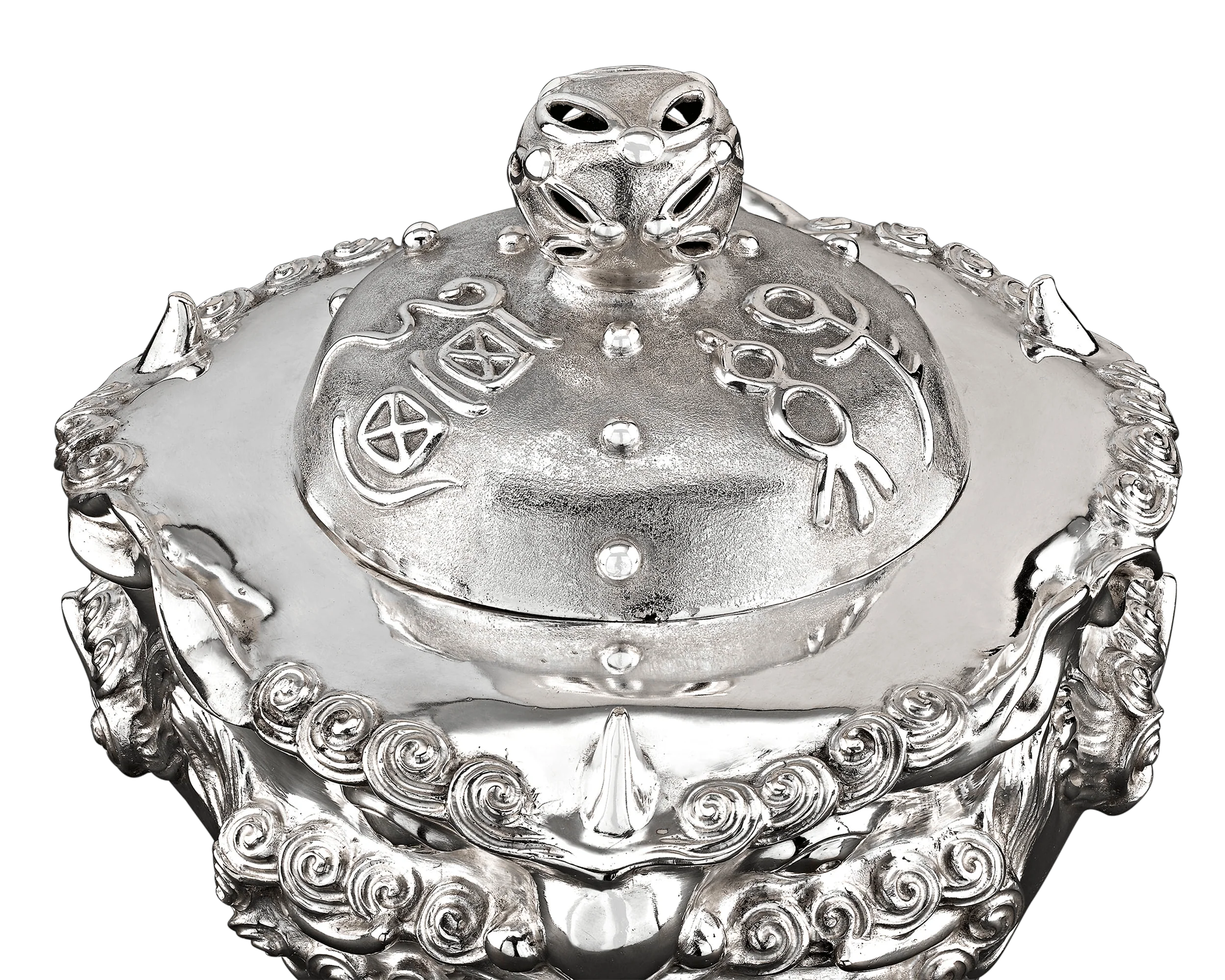 Meiji-Period Japanese Silver Censer - Image 3