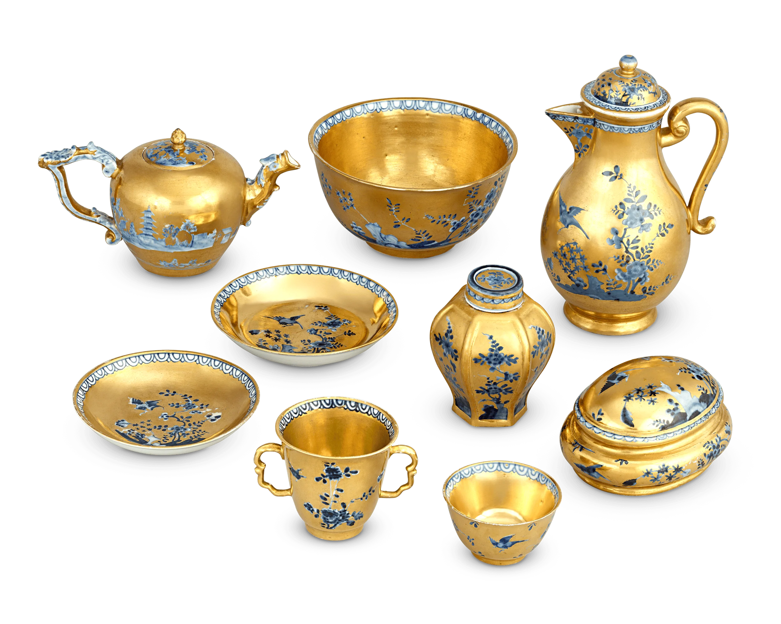 Meissen Gilt Traveling Tea Service - Image 4