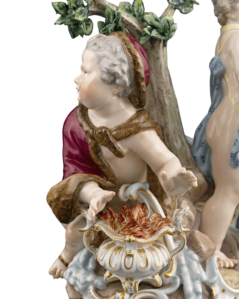 Meissen Porcelain Winter and Spring Figural Group - Image 3
