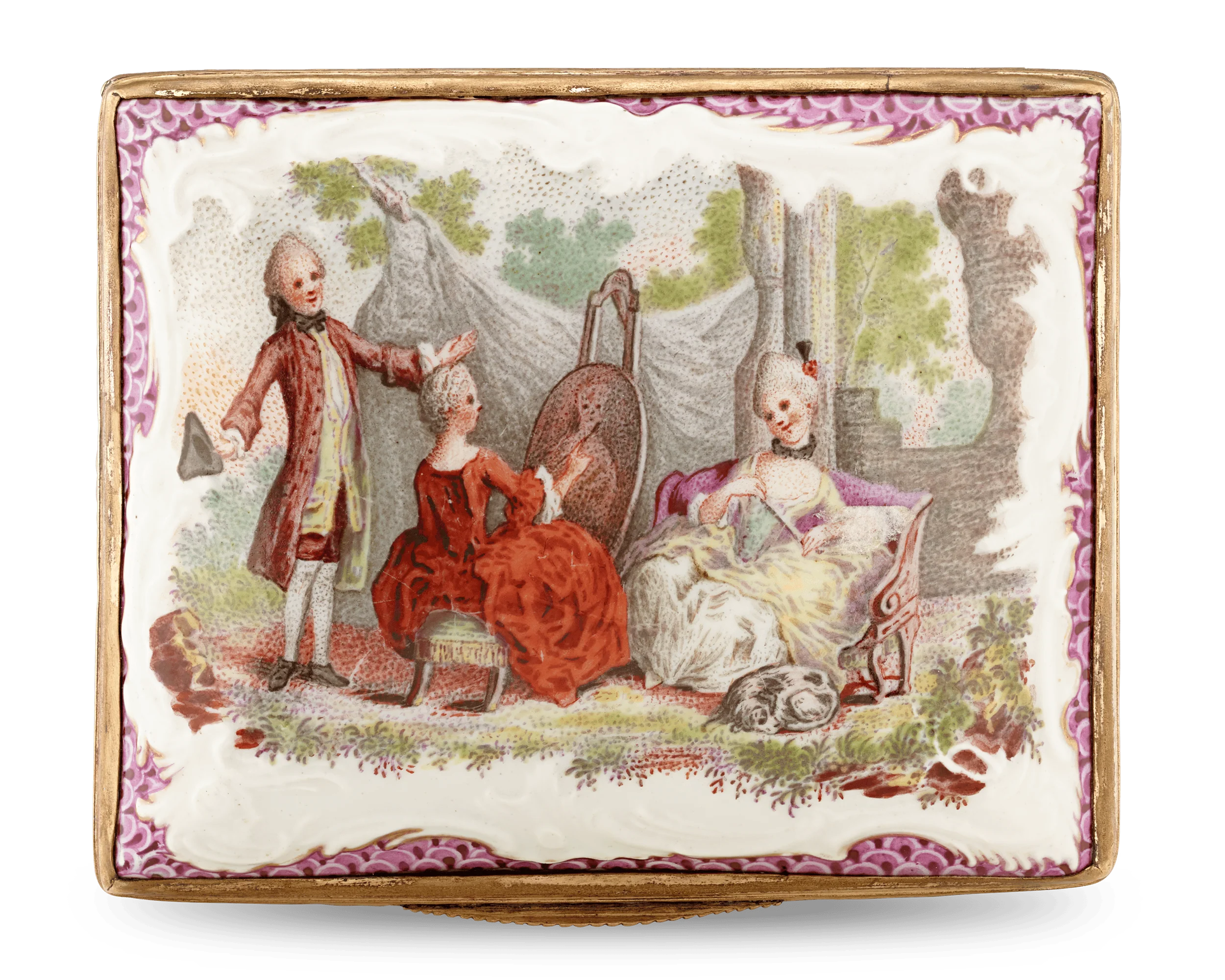 Meissen Rococo Porcelain Box - Image 4
