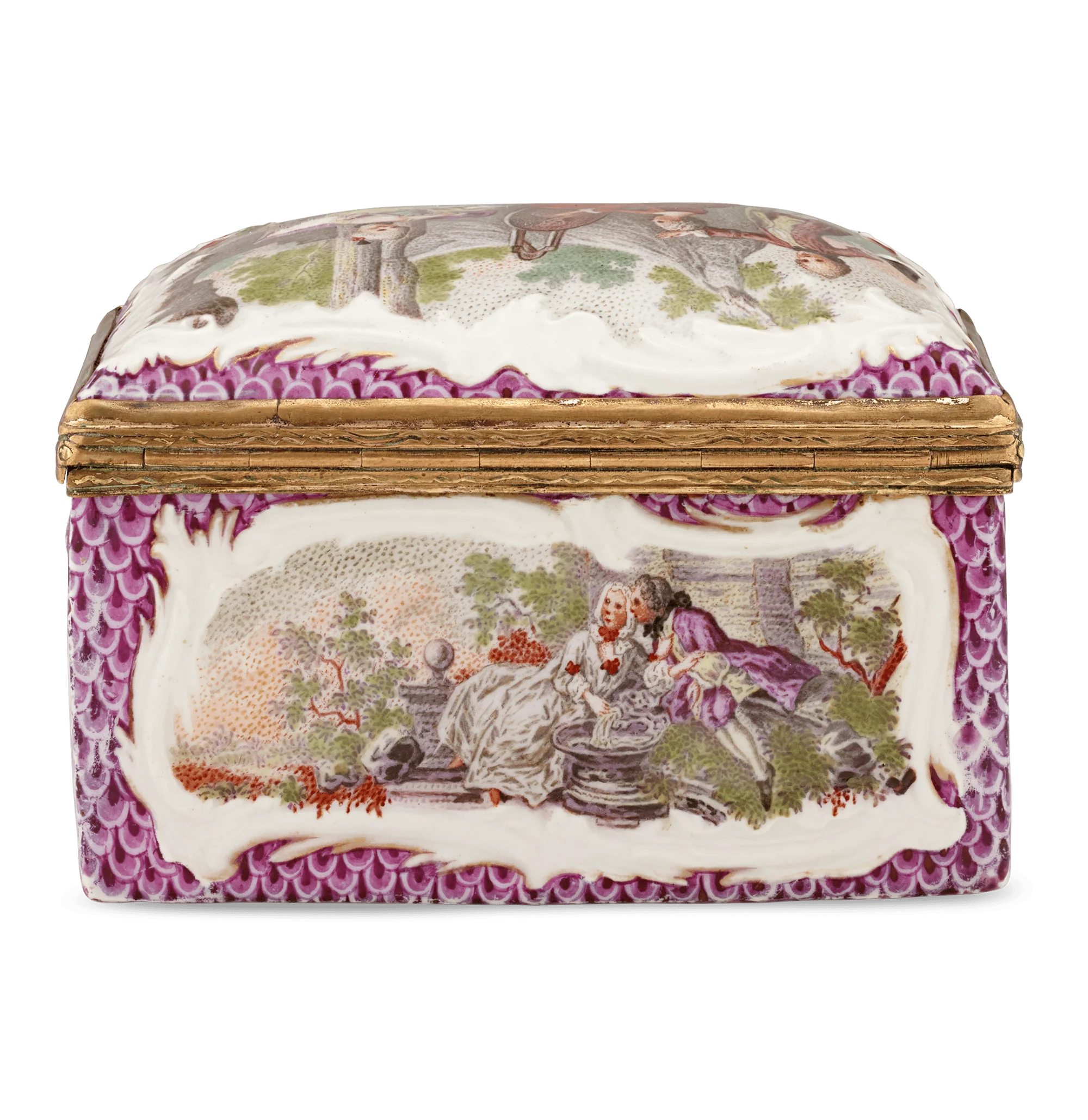 Meissen Rococo Porcelain Box - Image 5