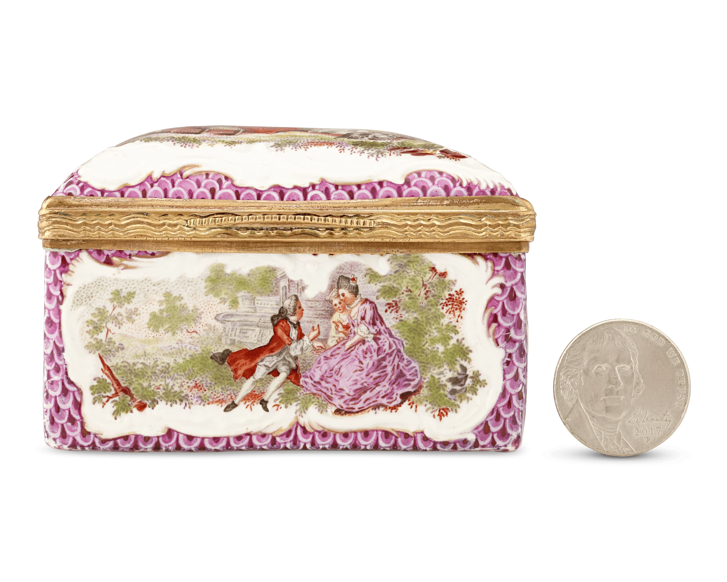 Meissen Rococo Porcelain Box - Image 7