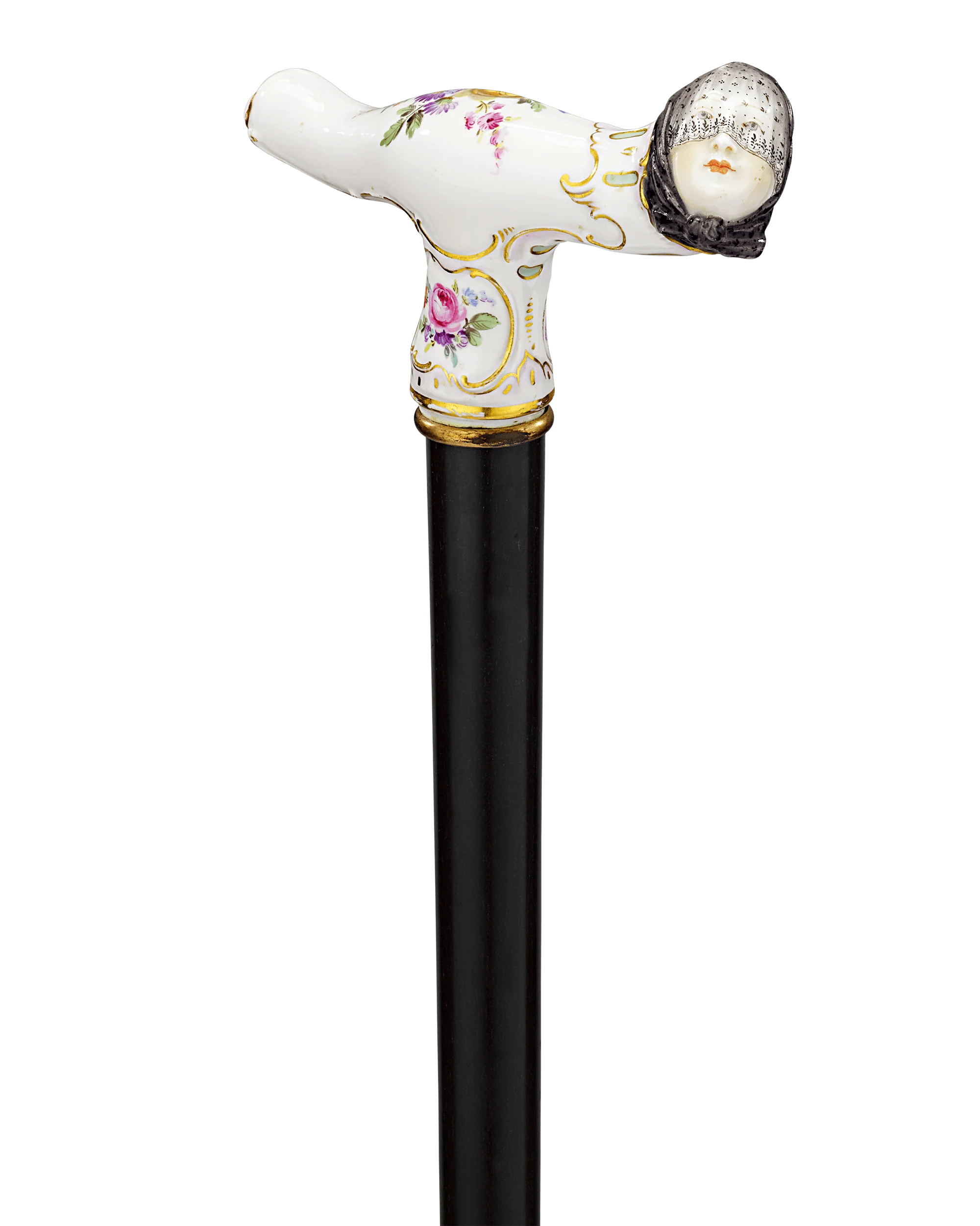 Meissen Veiled Woman Cane - Image 2
