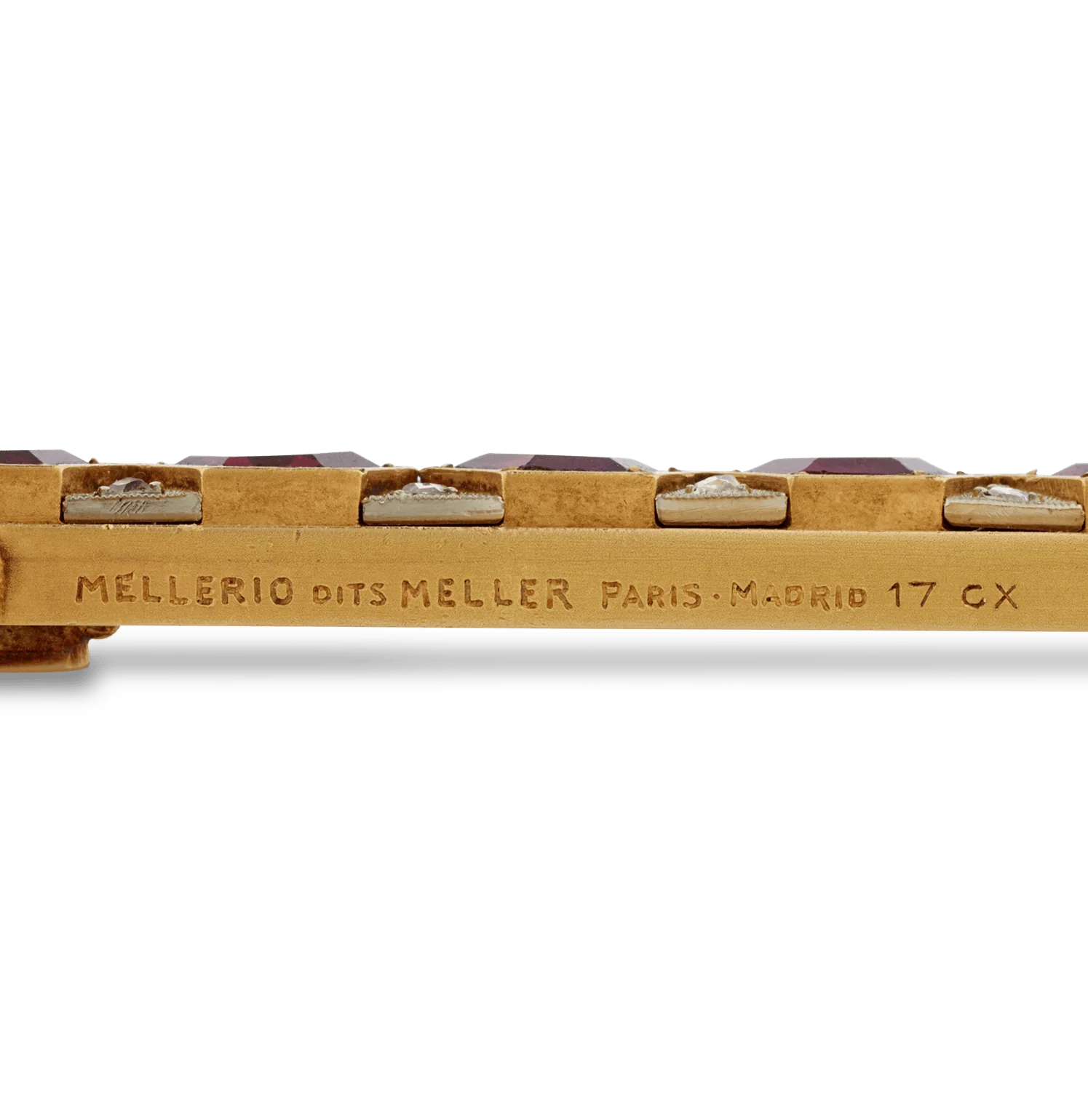 Mellerio Garnet, Diamond and Gold Cross Pendant - Image 5