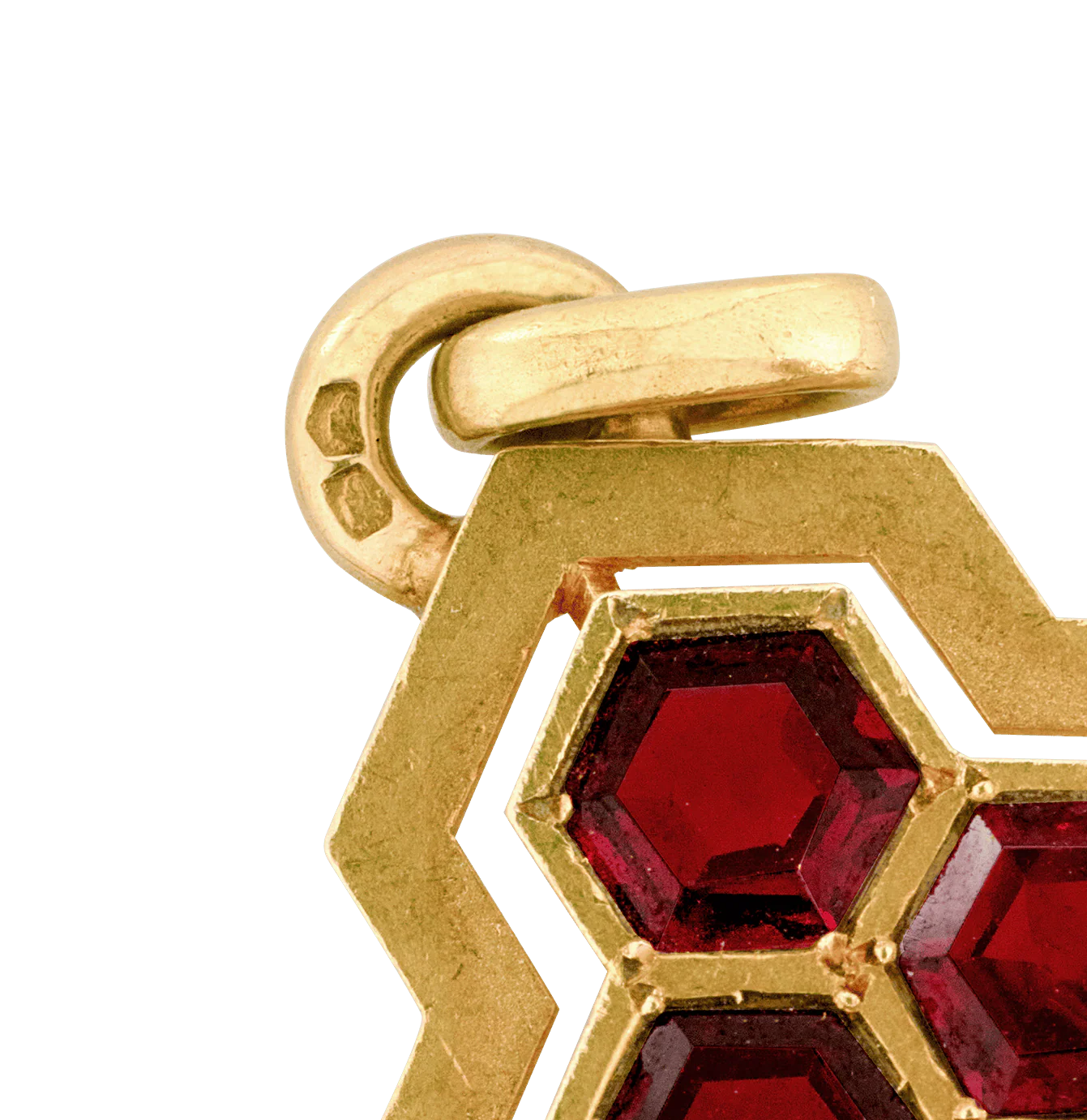 Mellerio Garnet, Diamond and Gold Cross Pendant - Image 6