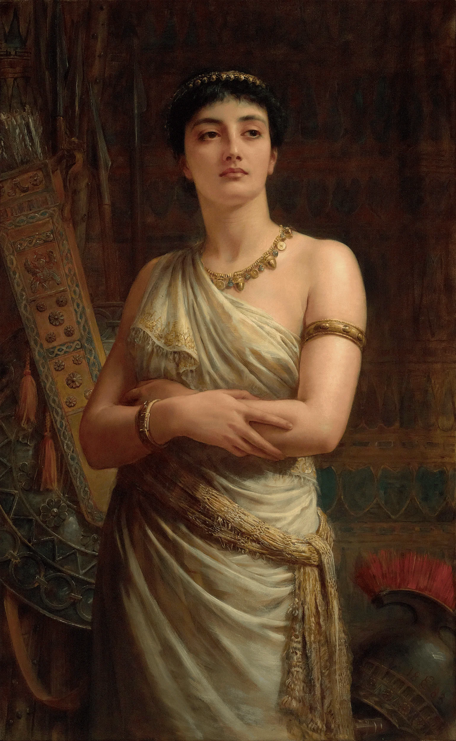 Merab and Michal by Edwin Longsden Long - Image 4