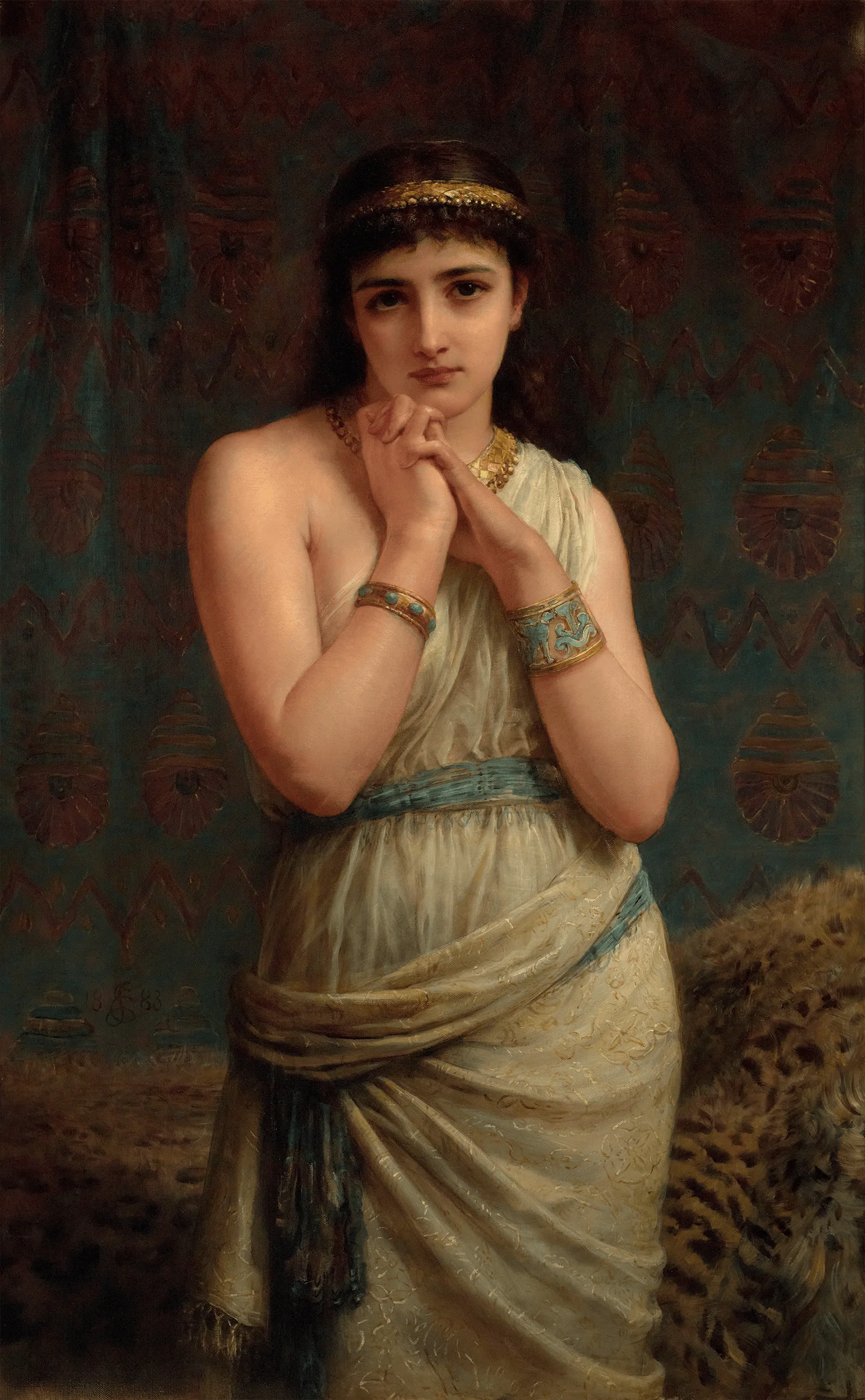 Merab and Michal by Edwin Longsden Long - Image 7