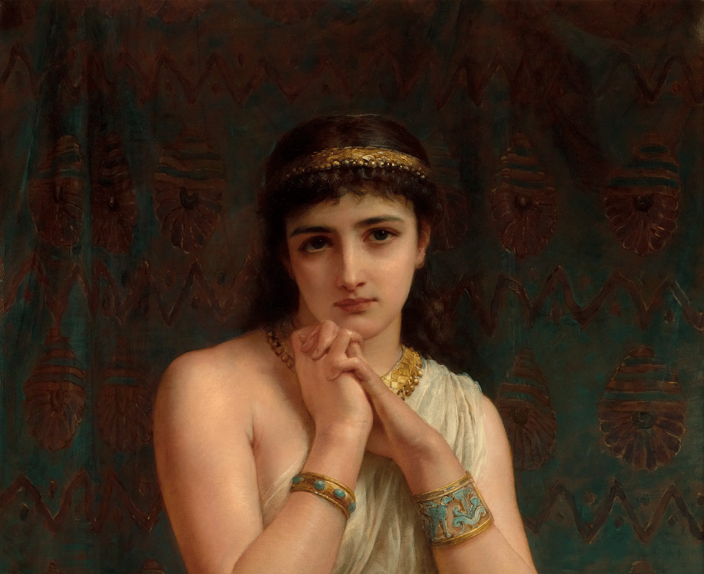 Merab and Michal by Edwin Longsden Long - Image 8