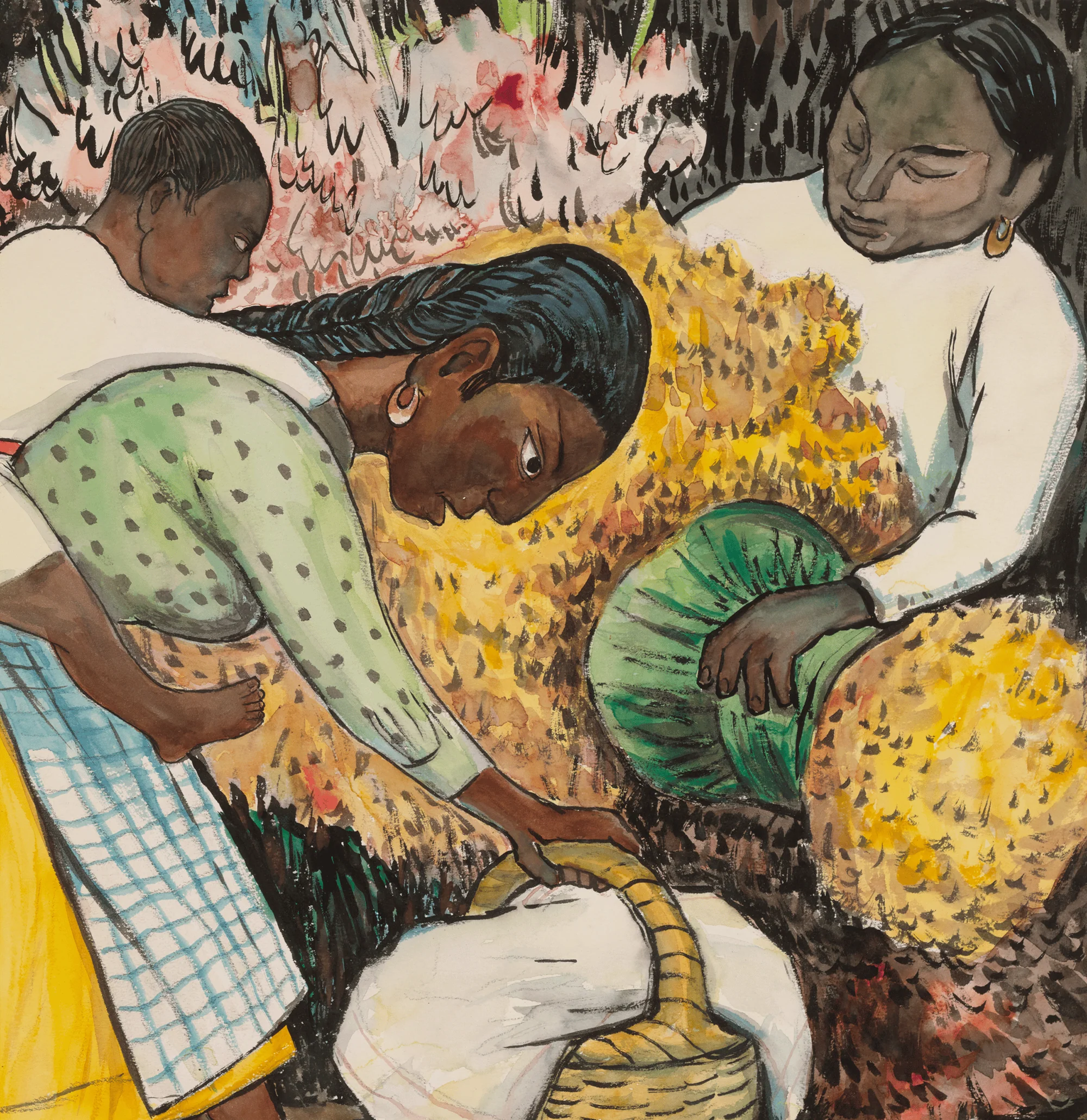 Mercado de flores (Mujer cargando un
niño) by Diego Rivera - Image 3