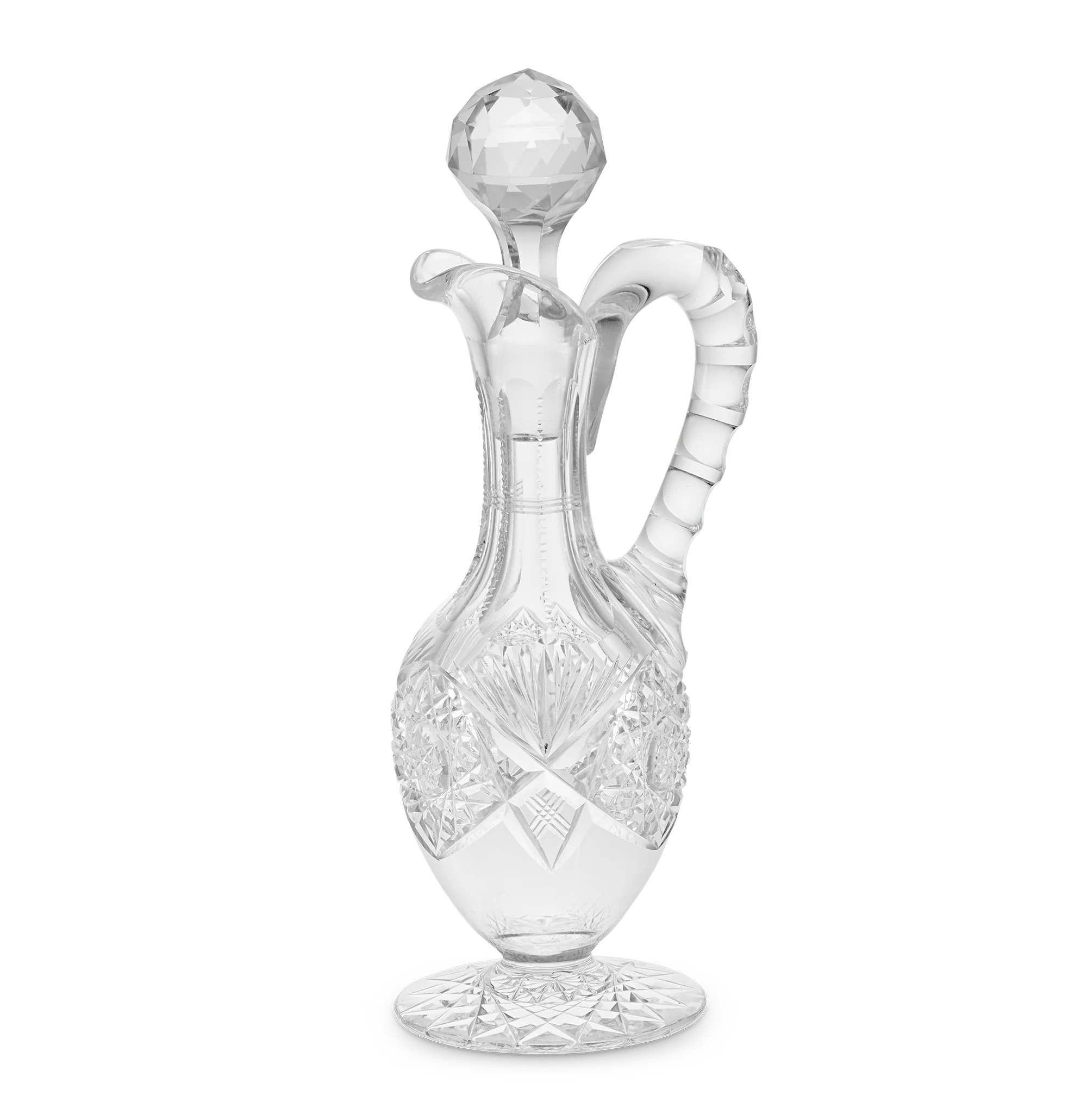 Middlesex Pattern Cut Glass Cruet Bottle