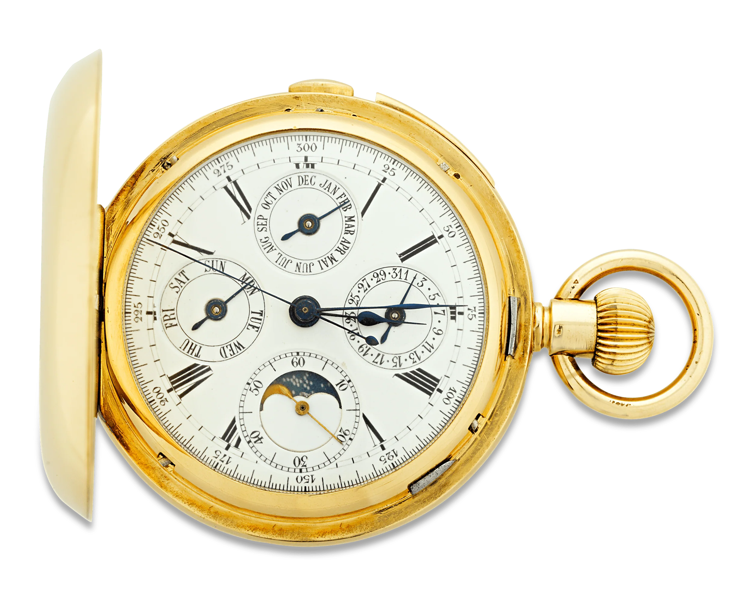 Minute Repeating Chronograph Pocket Watch by A. Lugrin - Image 3
