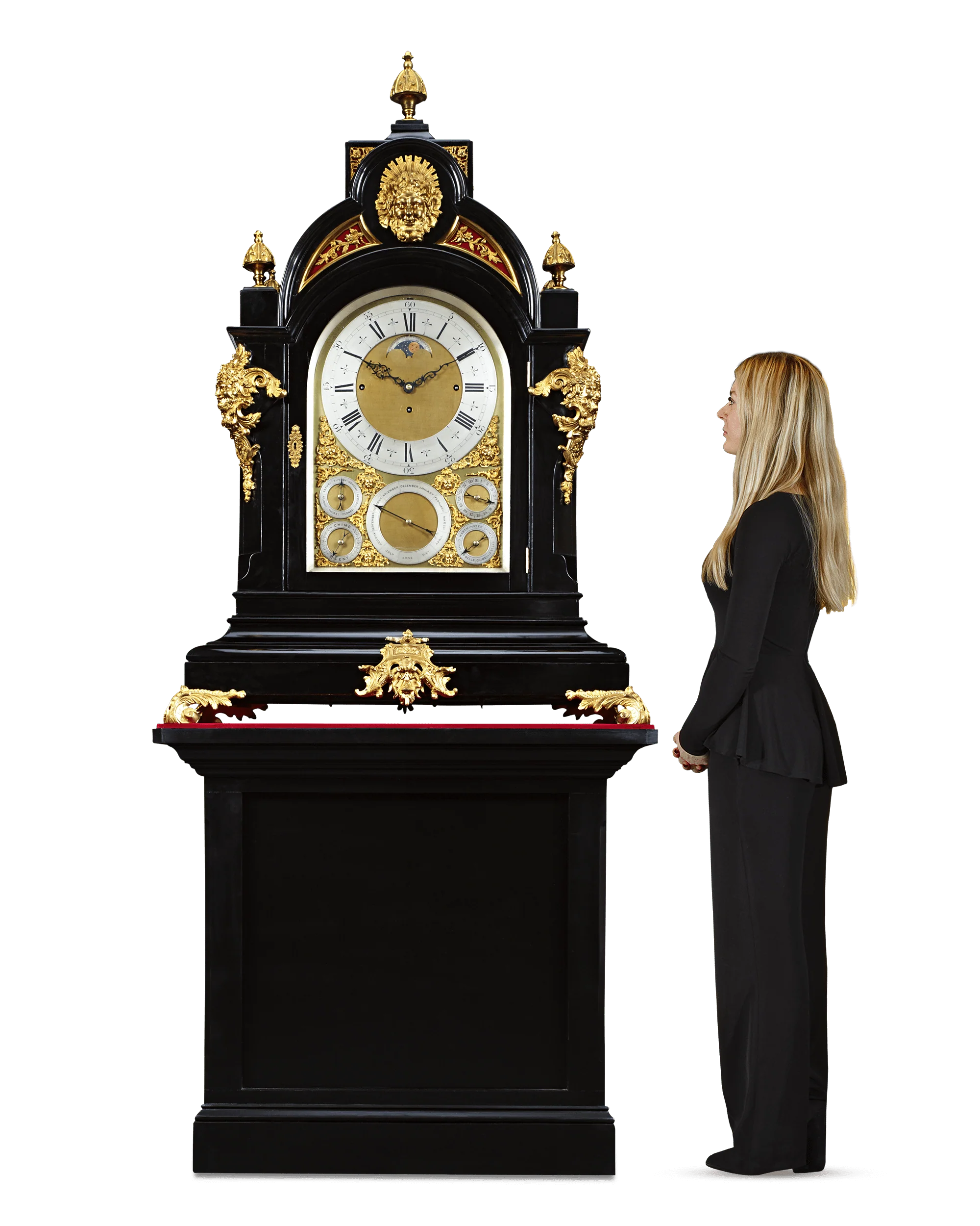 Monumental Three-Train Bracket Clock by J.C. Jennens & Sons - Image 2