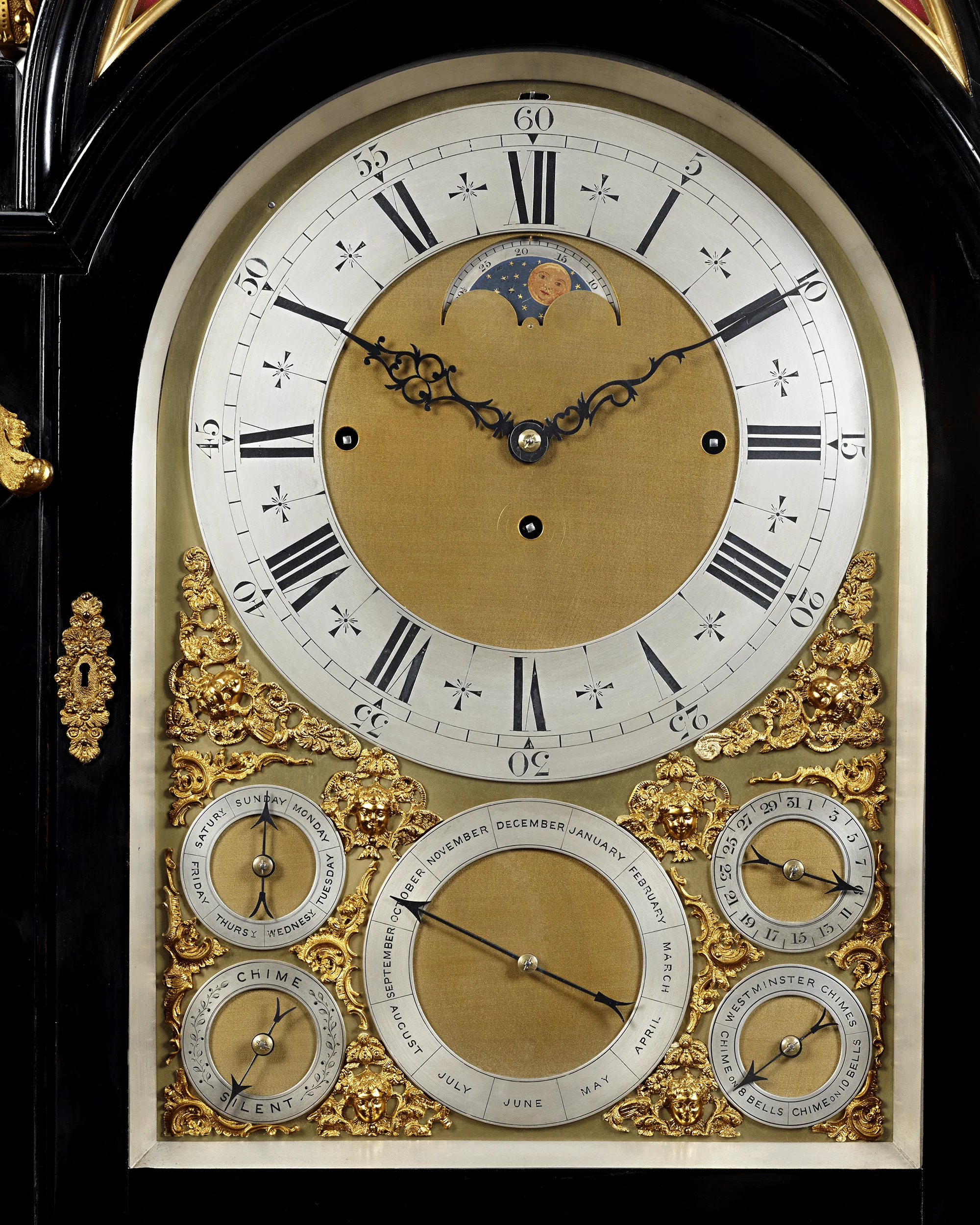 Monumental Three-Train Bracket Clock by J.C. Jennens & Sons - Image 4