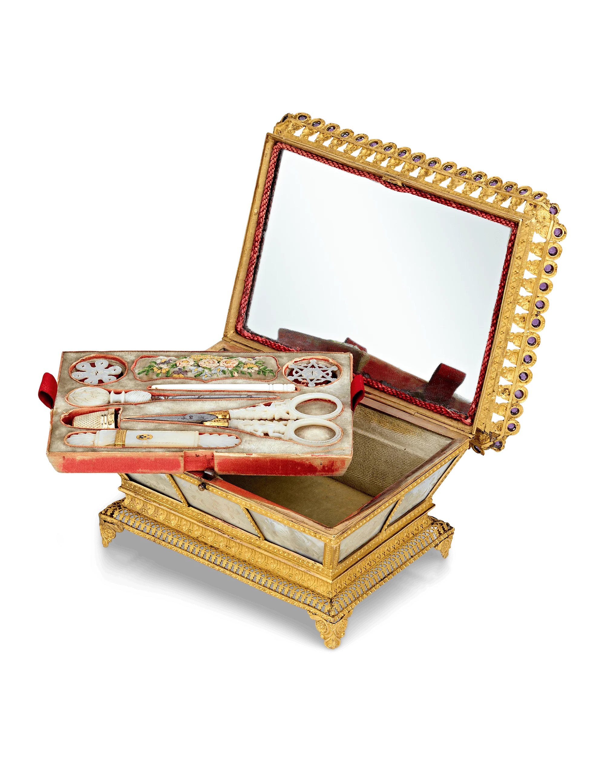 Mother-of-Pearl Sewing Nécessaire - Image 2