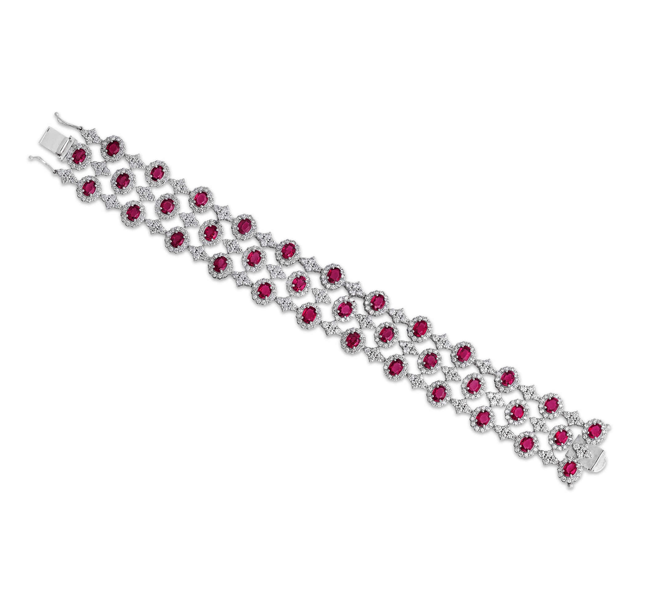 Mozambique Ruby and Diamond Bracelet
