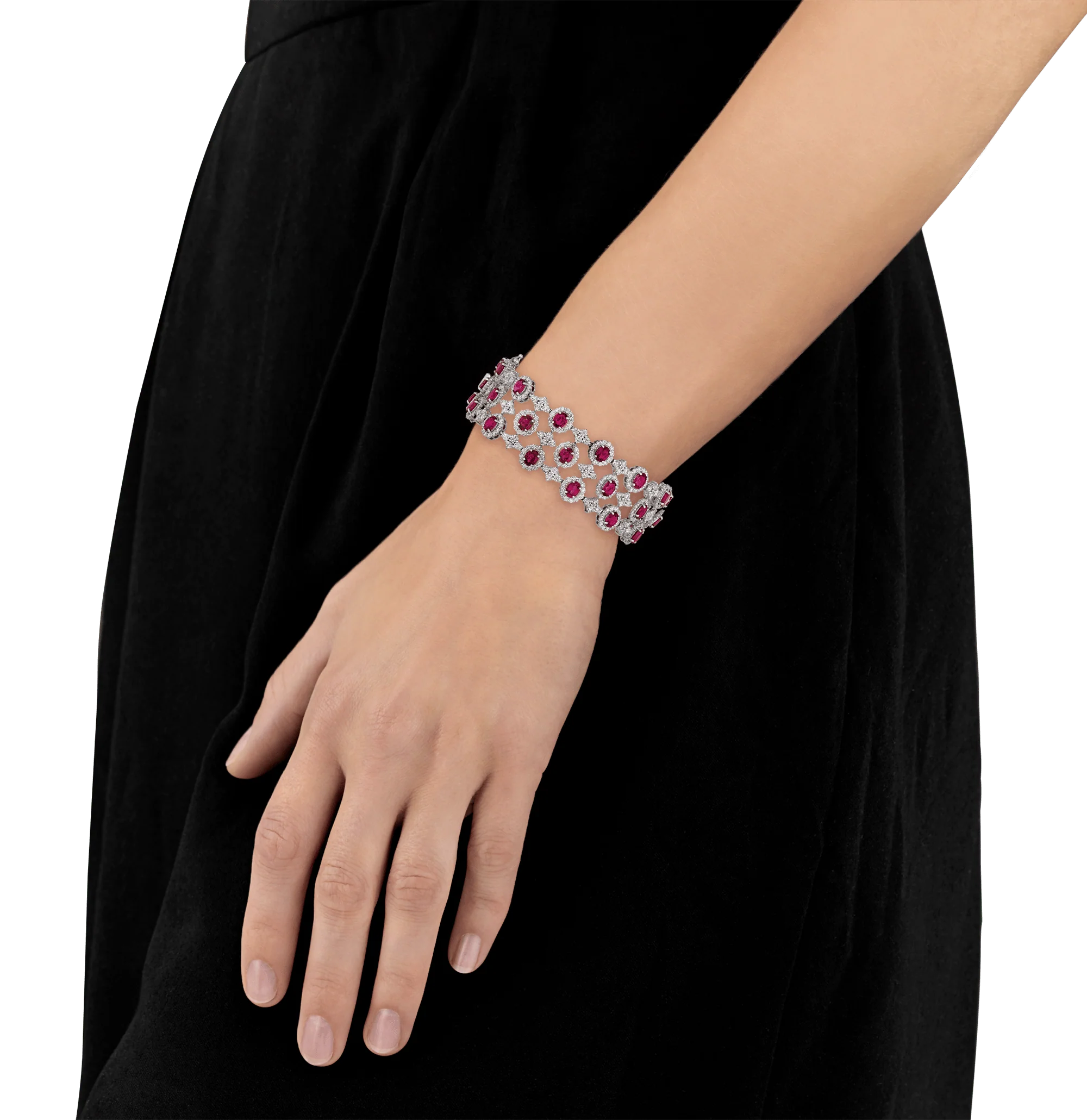 Mozambique Ruby and Diamond Bracelet - Image 4