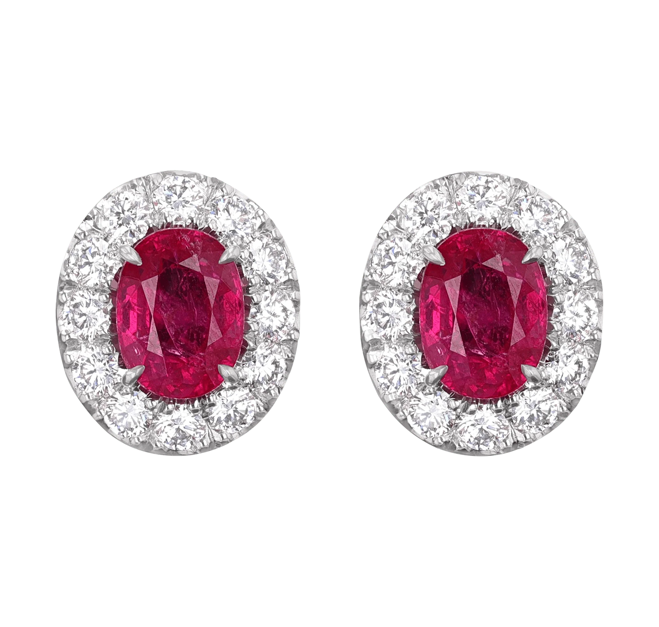 Mozambique Ruby and Diamond Earrings - Image 3