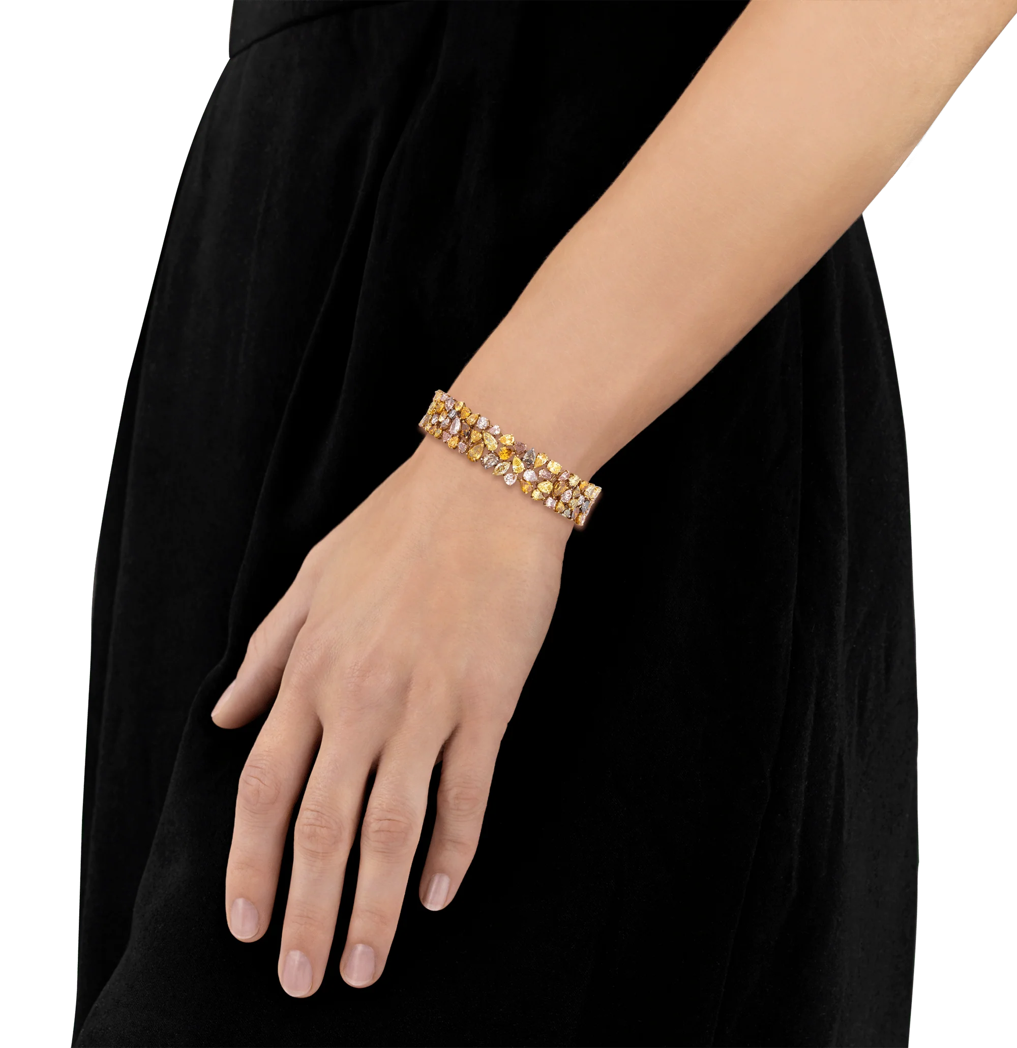 Multi-Colored Diamond Bracelet, 42.40 Carats - Image 4