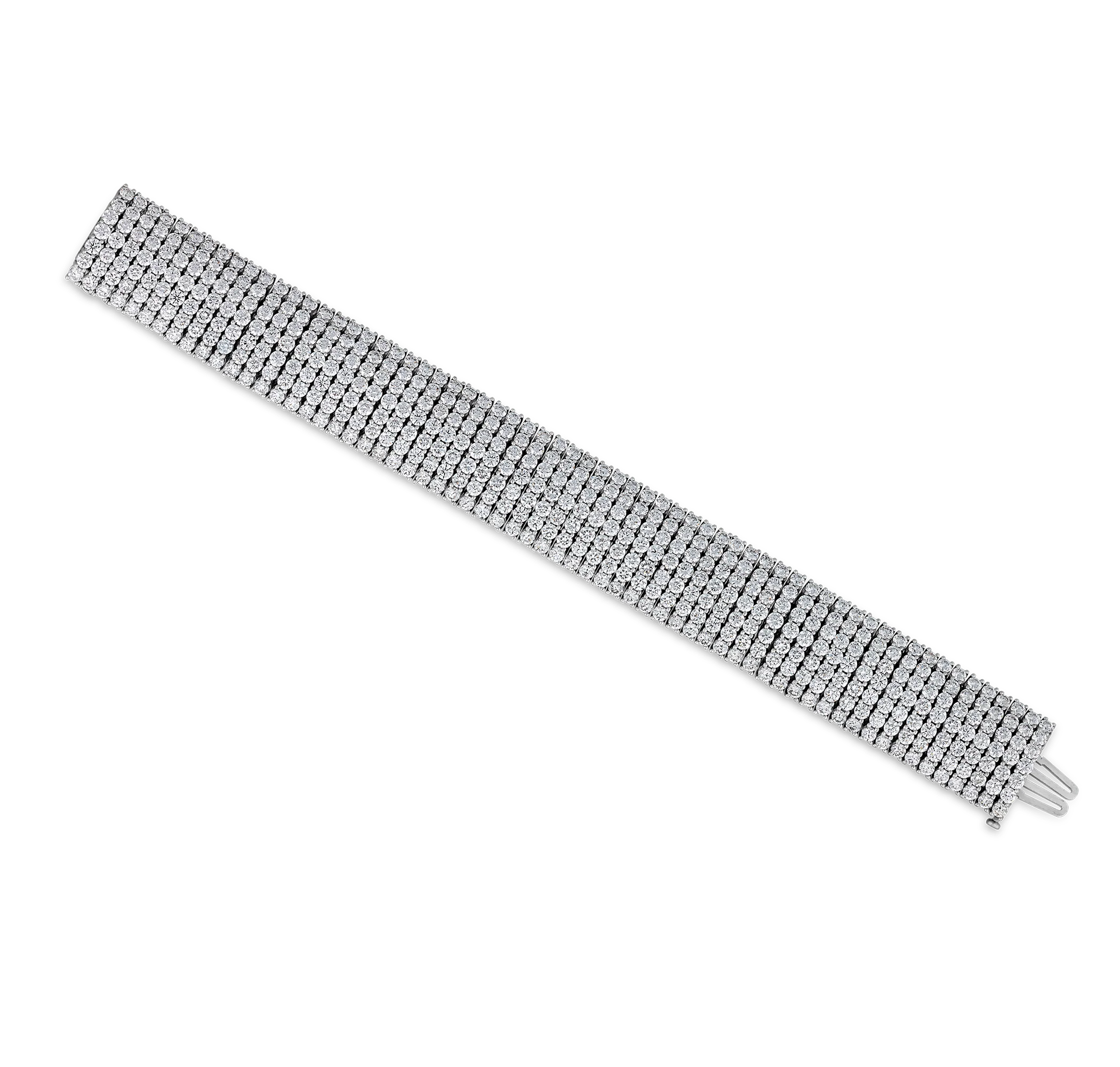 Multi-Row Diamond Bracelet, 28.50 Carats - Image 2