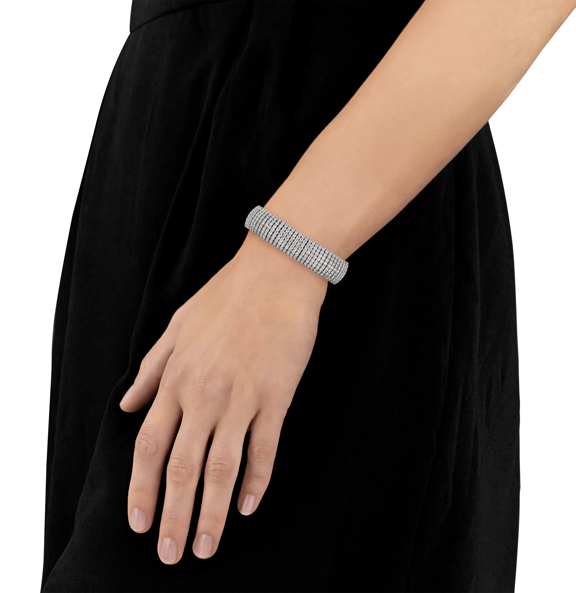 Multi-Row Diamond Bracelet, 28.50 Carats - Image 4
