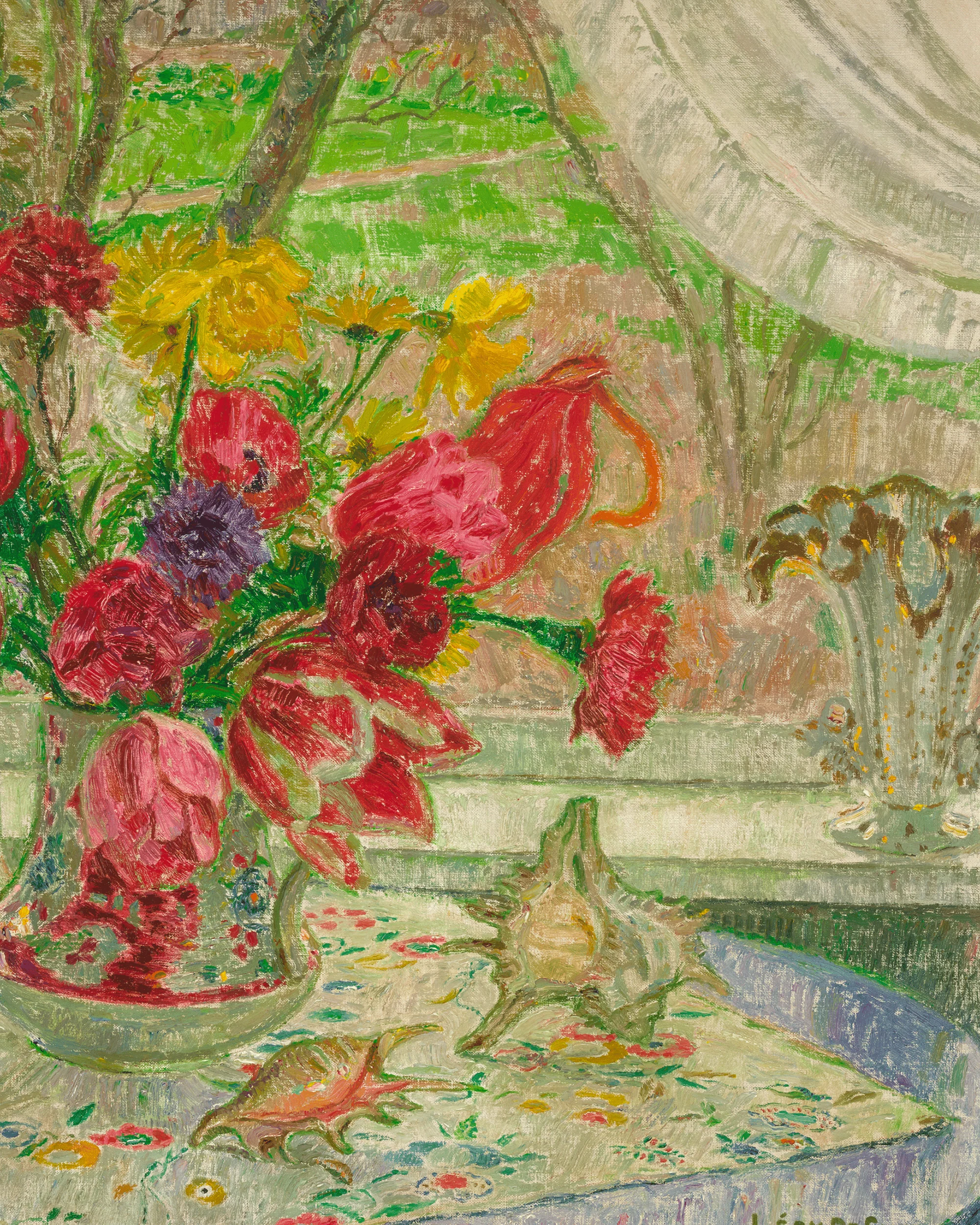 Nature morte devant la fenetre by Léon de Smet - Image 4