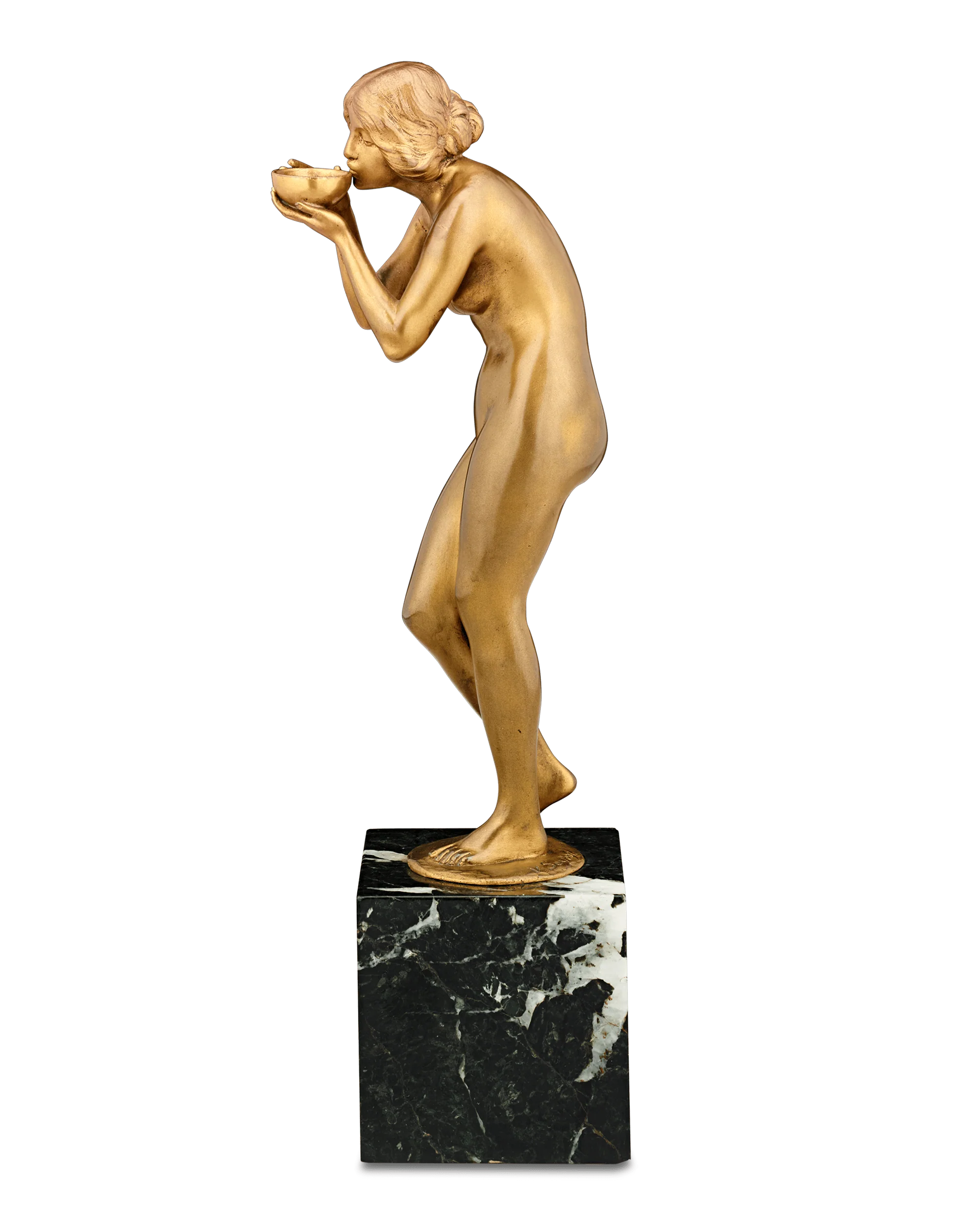 Nude Drinking from a Bowl by Victor Heinrich Seifert - Image 3