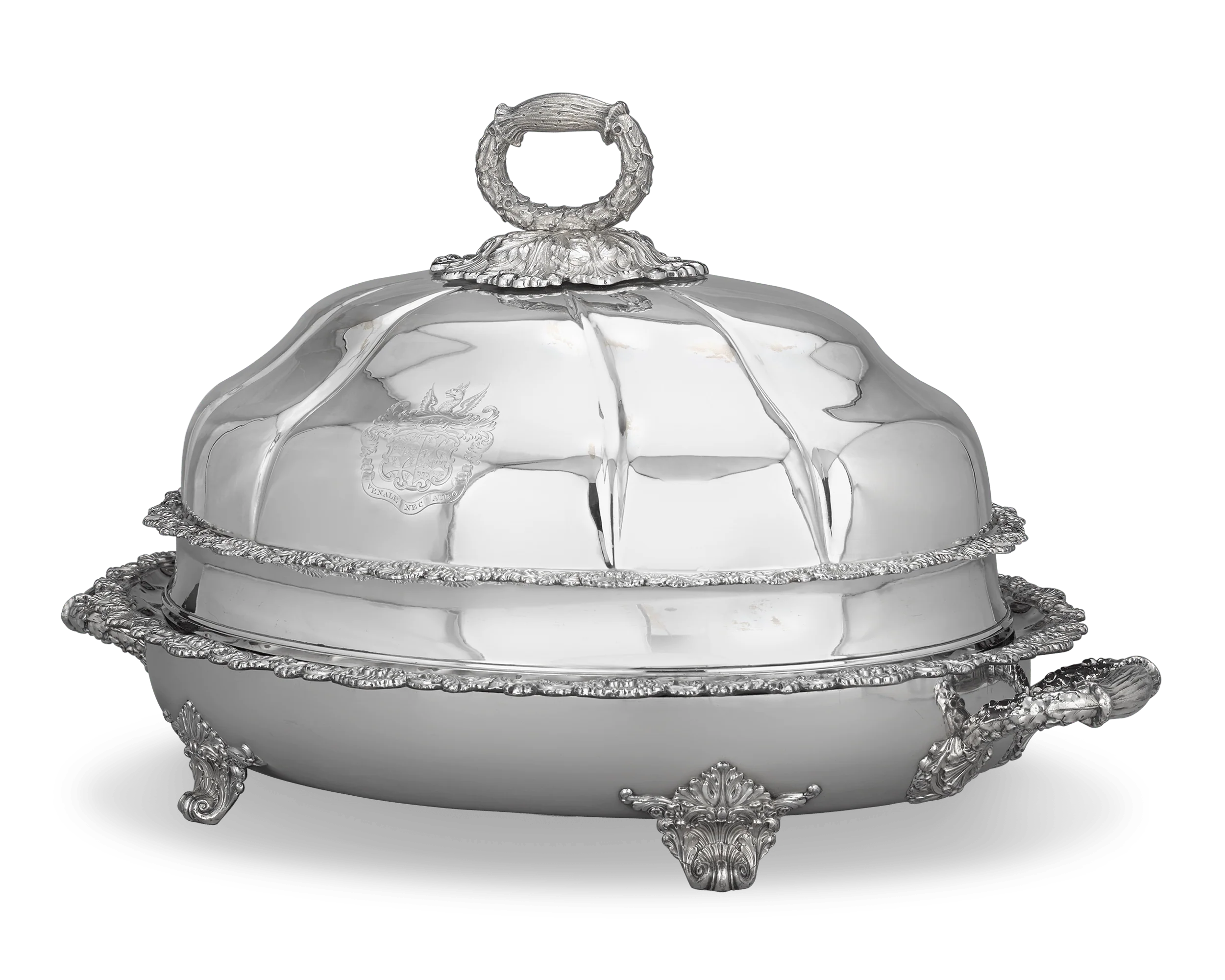 Old Sheffield Silver Plate Venison Dish with Cover - Image 5