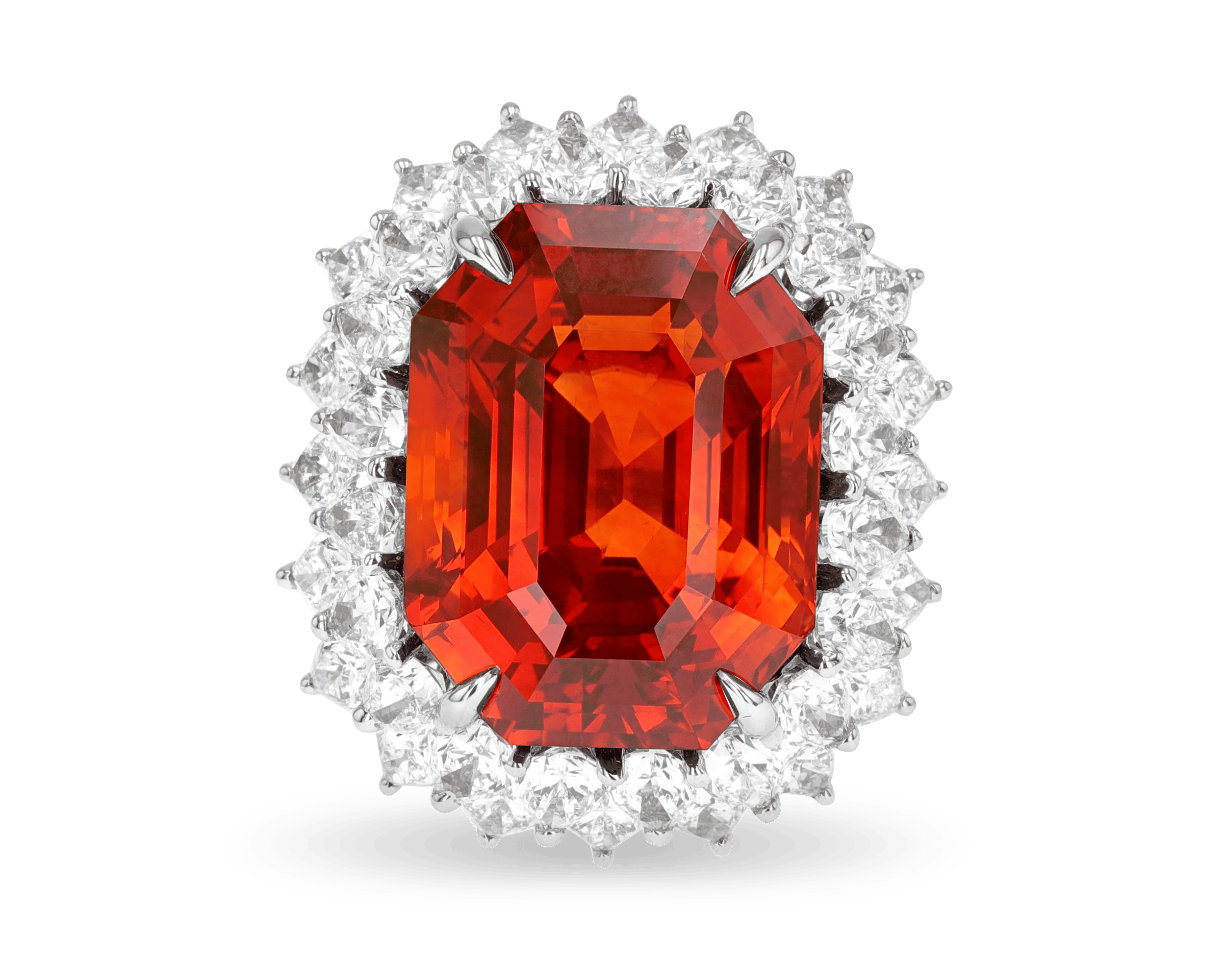 Orange Ceylon Sapphire Ring, 38.07 Carats - Image 2