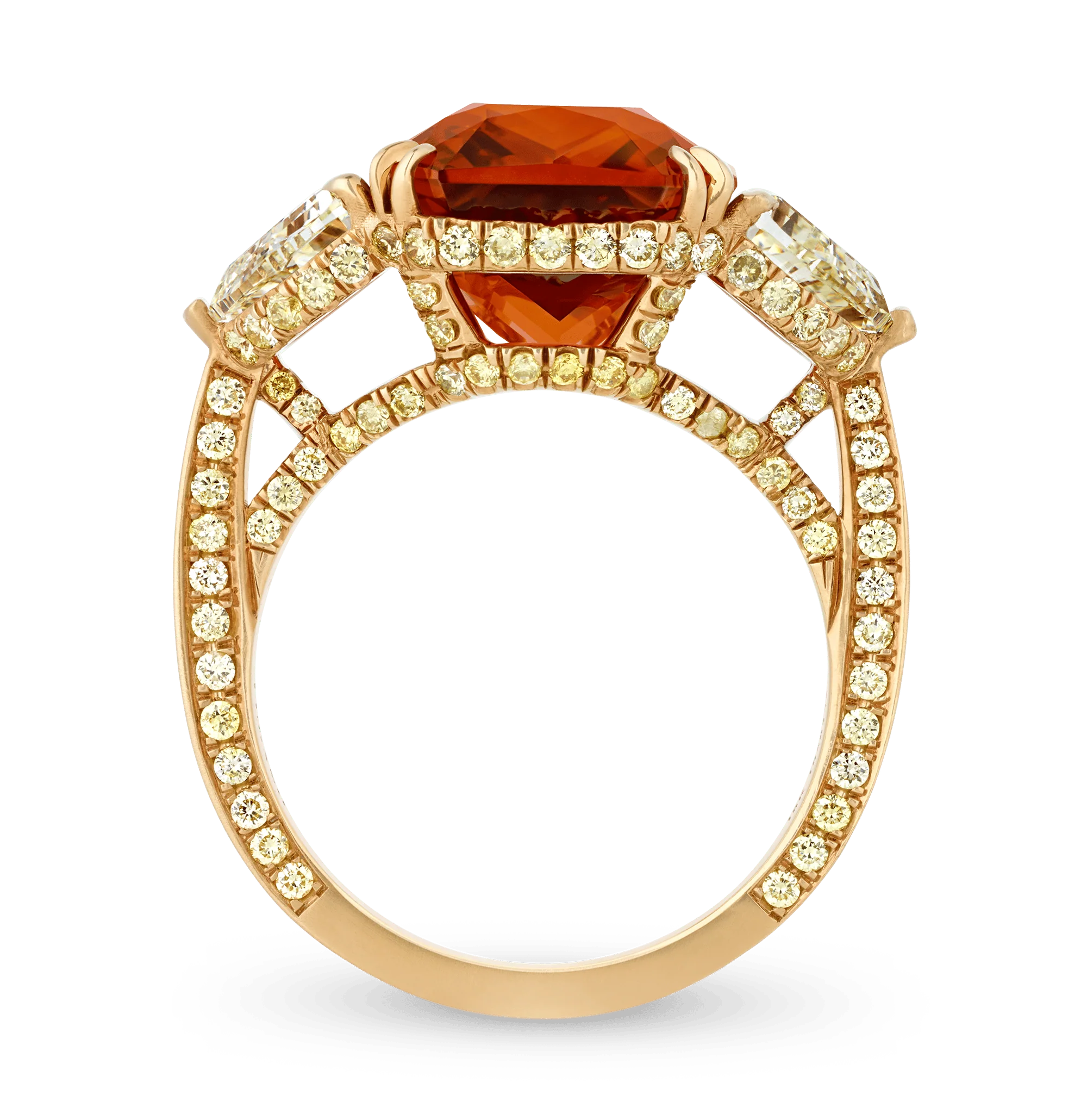Orange Sapphire Ring, 14.58 Carats - Image 2