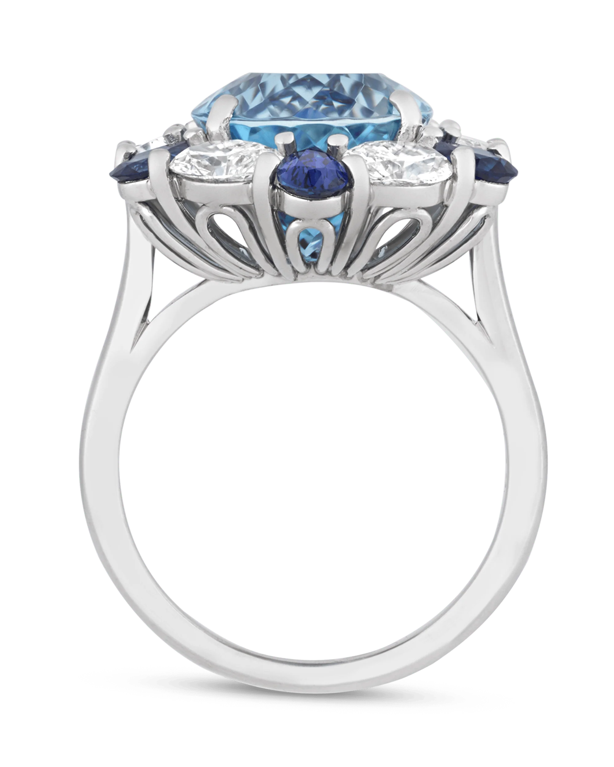 Oscar Heyman Aquamarine Ring, 6.39 Carats - Image 2