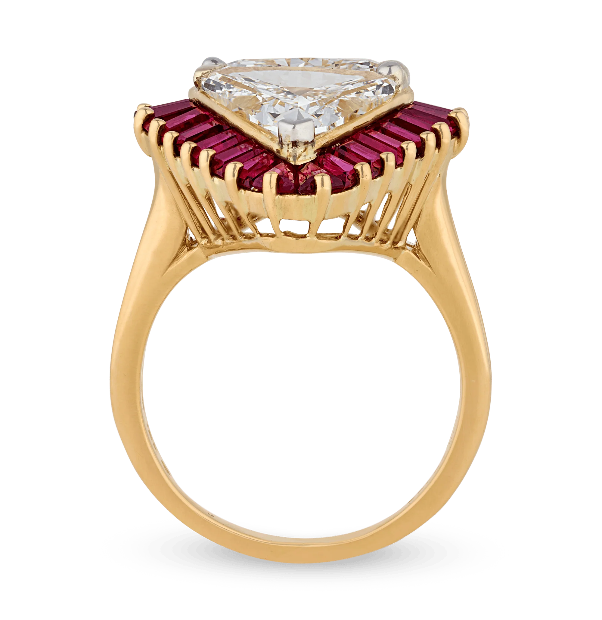 Oscar Heyman Diamond and Ruby Ring - Image 2