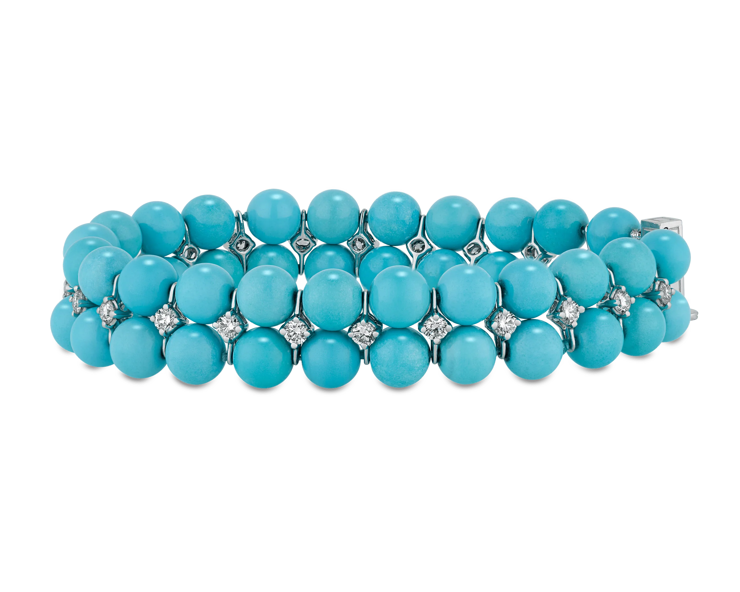 Oscar Heyman Turquoise and Diamond Bracelet